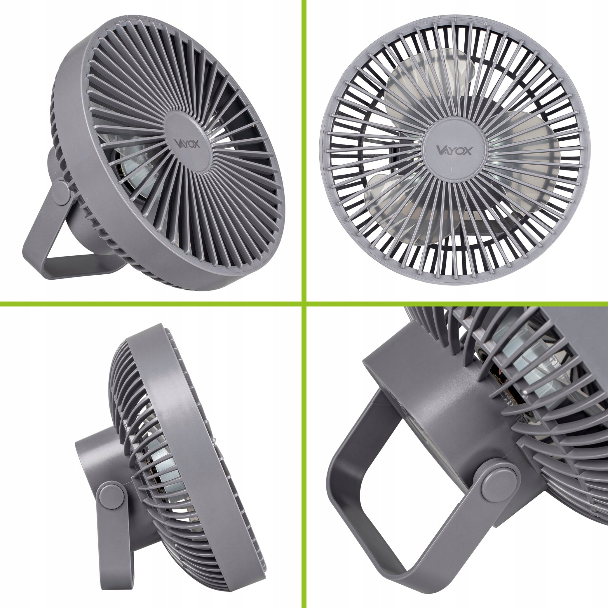 DESK FAN WIRELESS FAN STANDING PORTABLE AKU USB VAYOX Fan type table