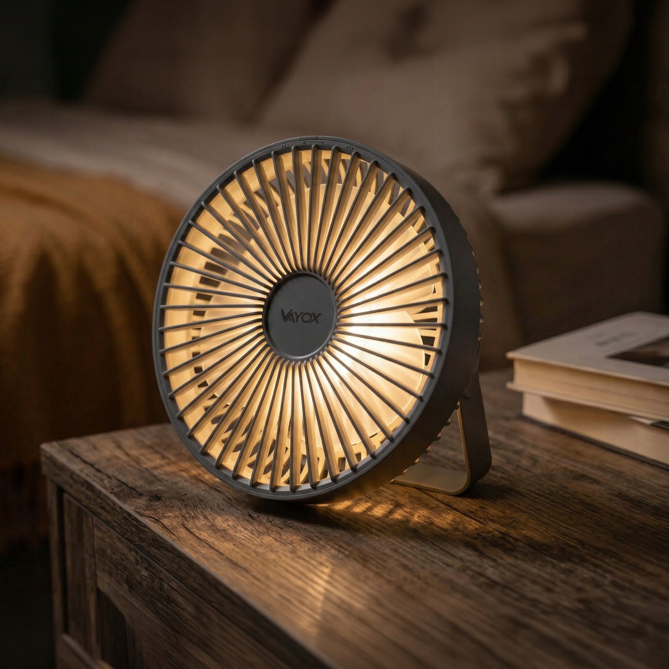 DESK FAN WIRELESS FAN STANDING PORTABLE AKU USB VAYOX Manufacturer code VA0337G