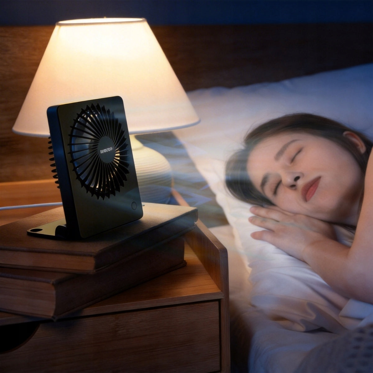 DESK FAN WIRELESS STANDING FAN BATTERY 1200mAh USB NEW Model 6942278479666