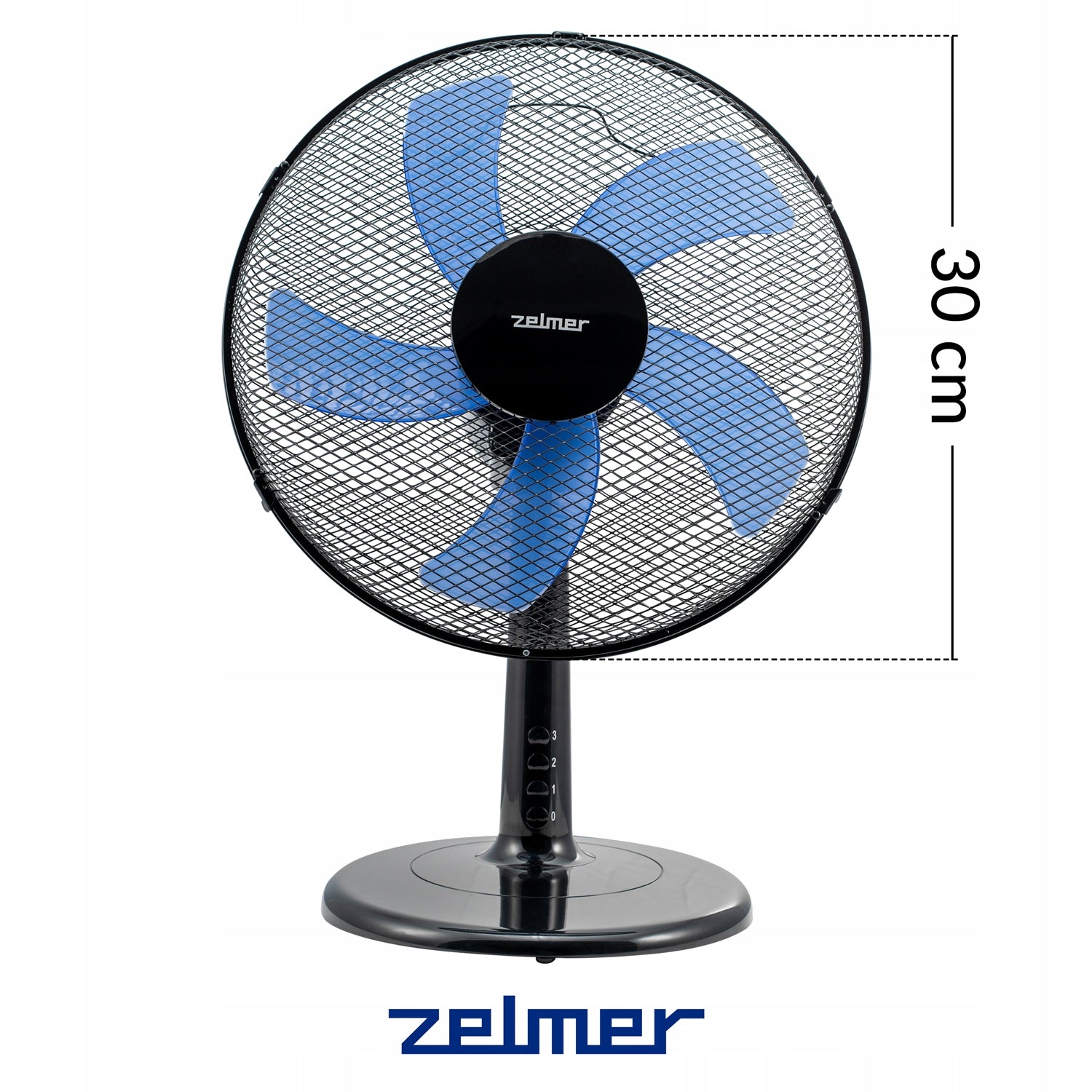 DESK FAN ZELMER FAN STANDING TABLE CIRCULATOR QUIET BLACK Packaging status original