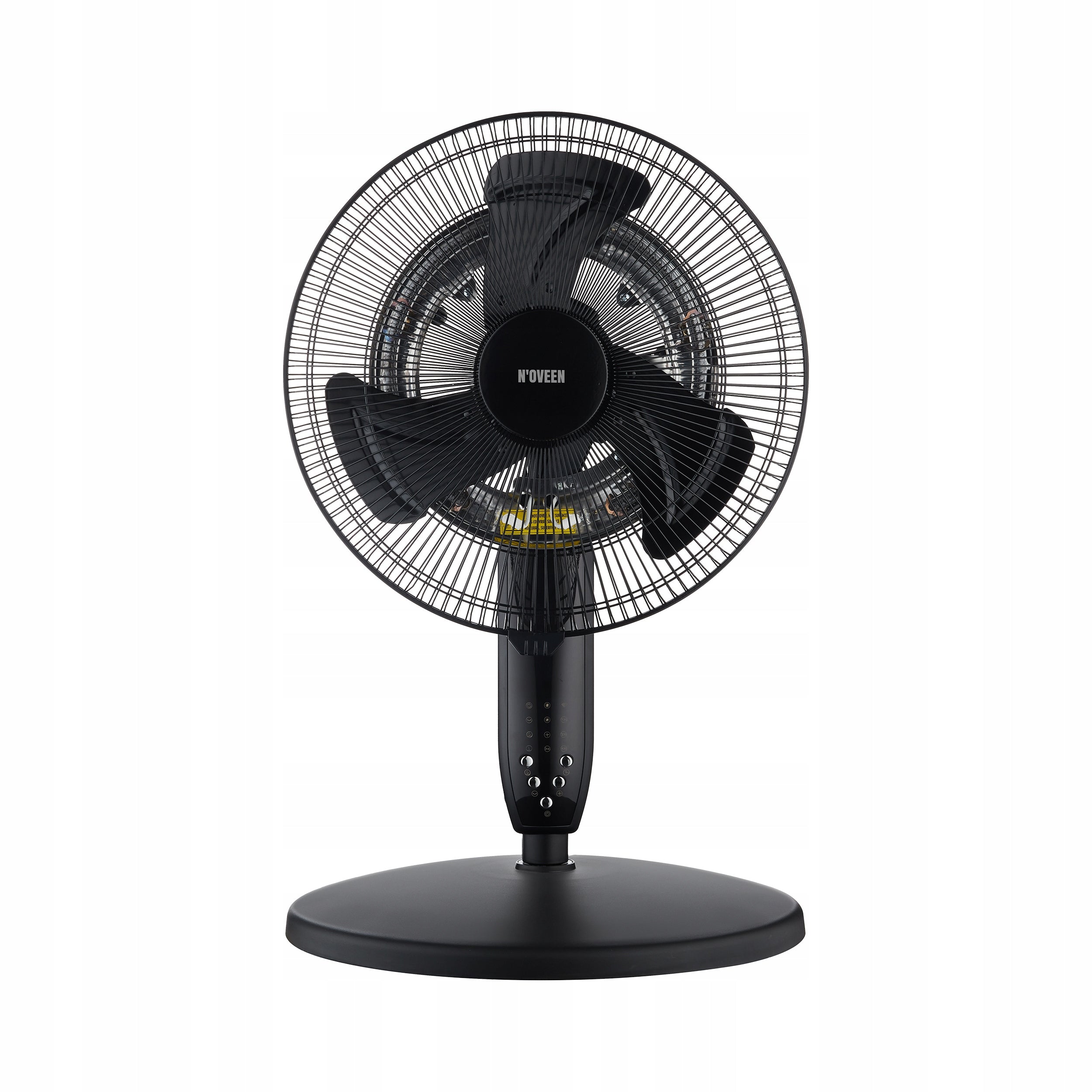 DESK FLOOR FAN WITH HEATING FUNCTION WIFI REMOTE CONTROL TIMER Dominant color black