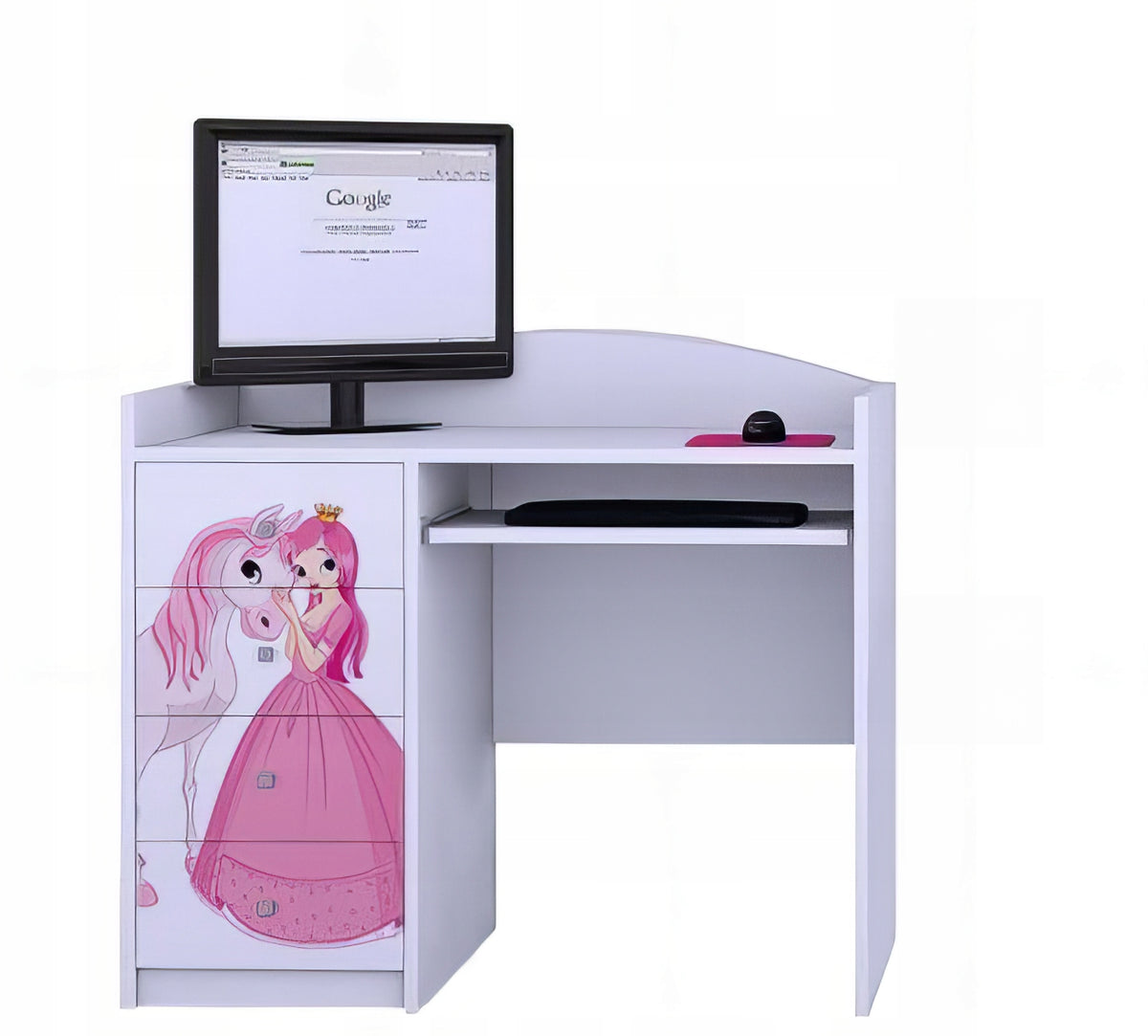 DESK HAPPY B08 - WHITE - CHILDREN'S ROOM - FOR STUDY, COMPUTER