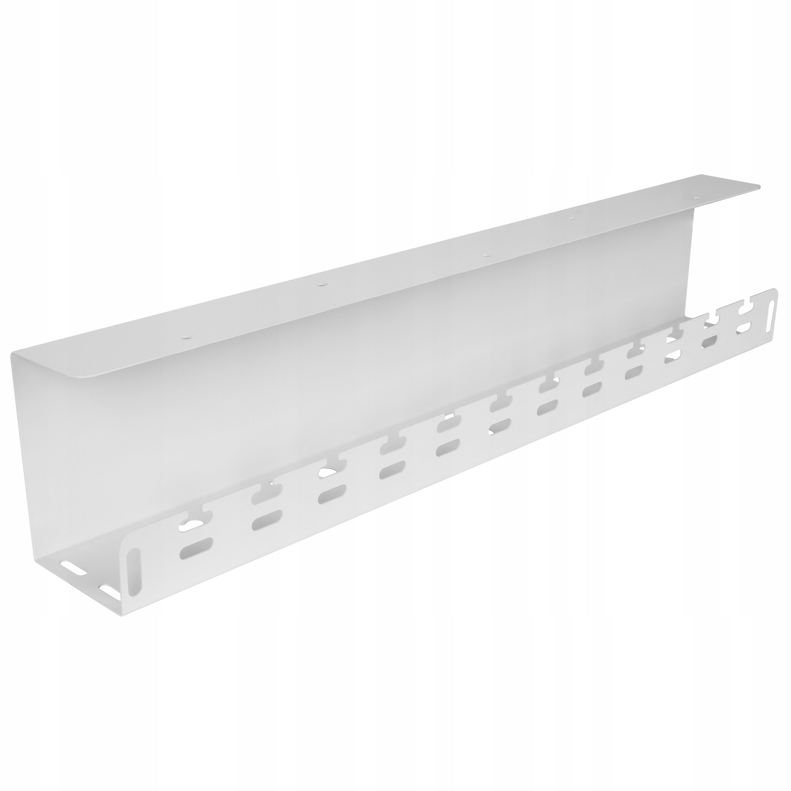 DESK HOLDER TABLETOP UNDER DESK ORGANIZER FOR CABLES GRILLE WHITE Brand Stalflex