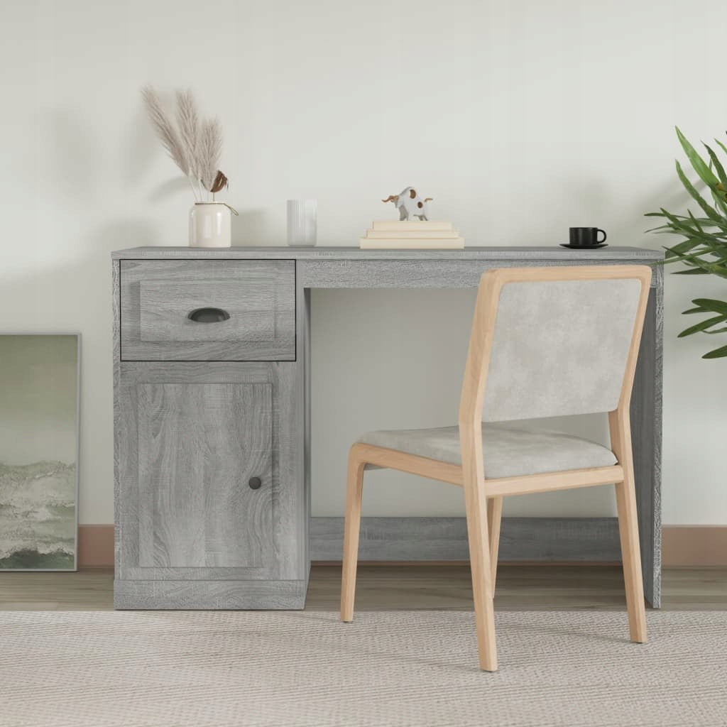 DESK WITH DRAWER GREY SONOMA OAK 115X50X75CM Packaging status original
