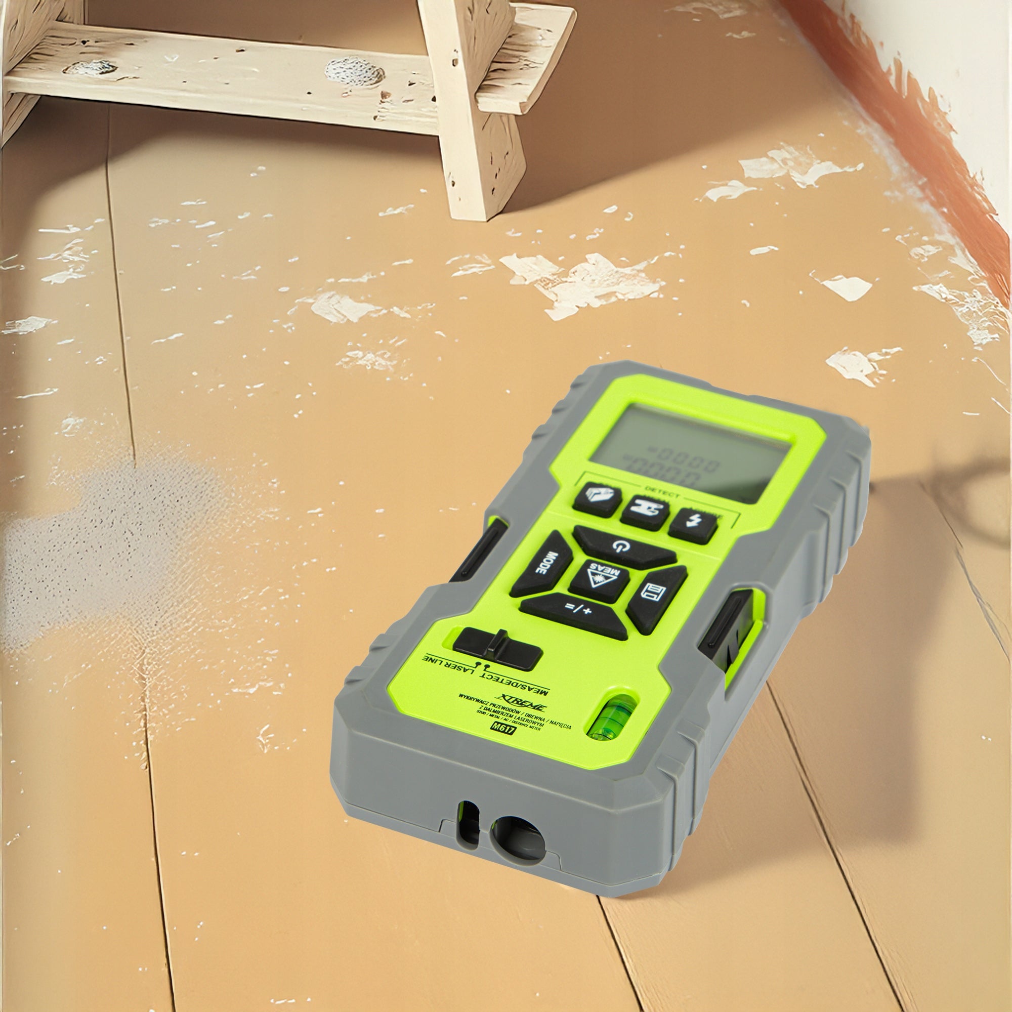 DETECTOR 5IN1 WOOD DETECTOR METAL TENSION WIRES LASER RANGEFINDER Brand Xtreme