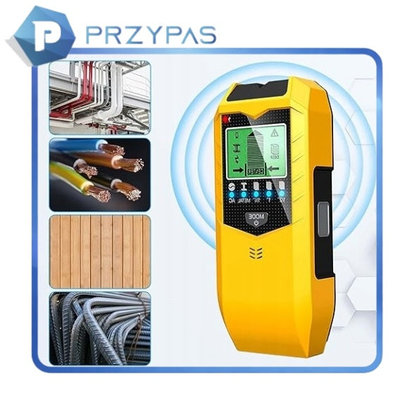 DETECTOR ELECTRICAL WIRING PIPE CABLES METAL WOOD IN THE WALL Brand PrzyPas