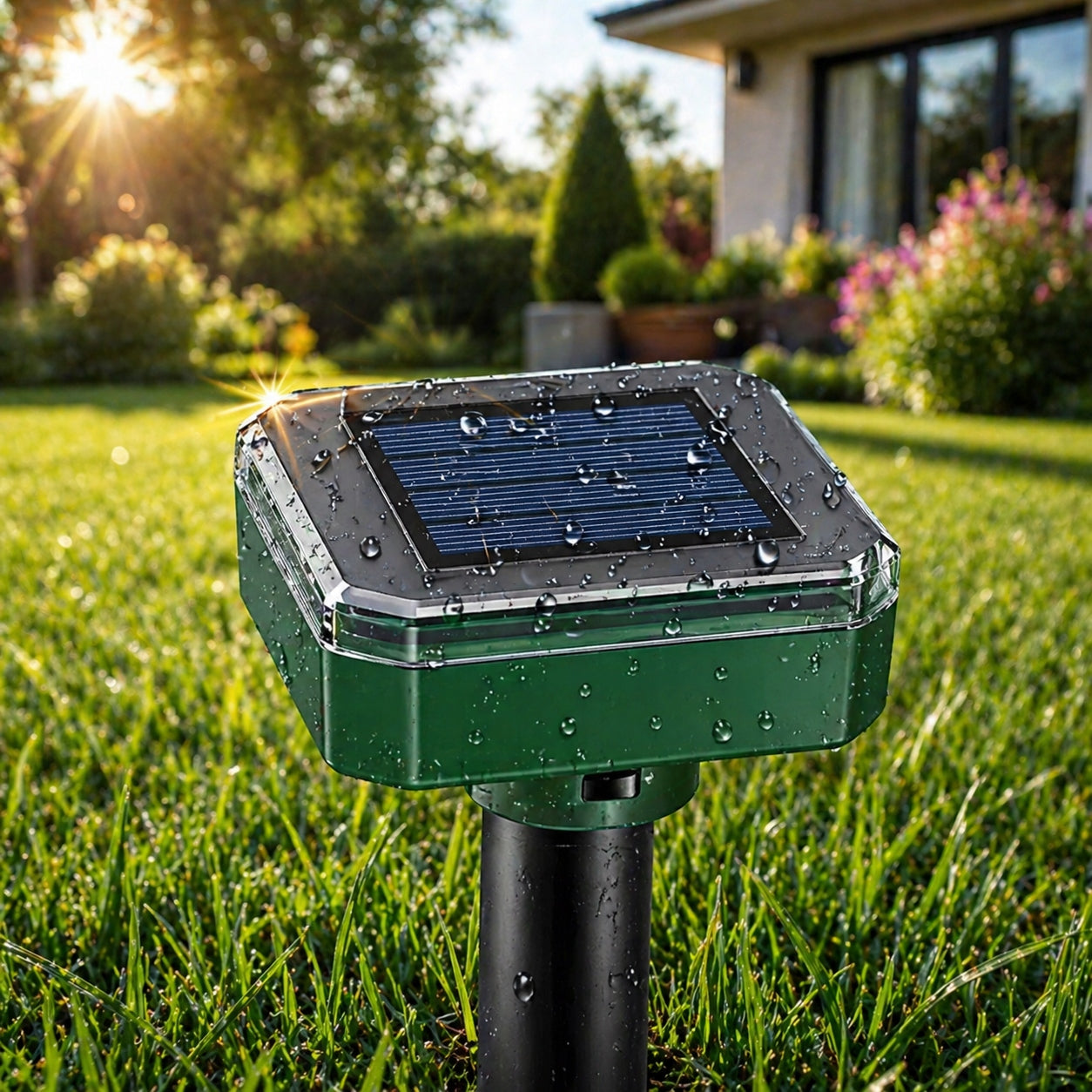 DETERRENT FOR MOLES VOLES MICE MARTENS RODENTS SOLAR VIBRATION 850m² Brand Elektromet