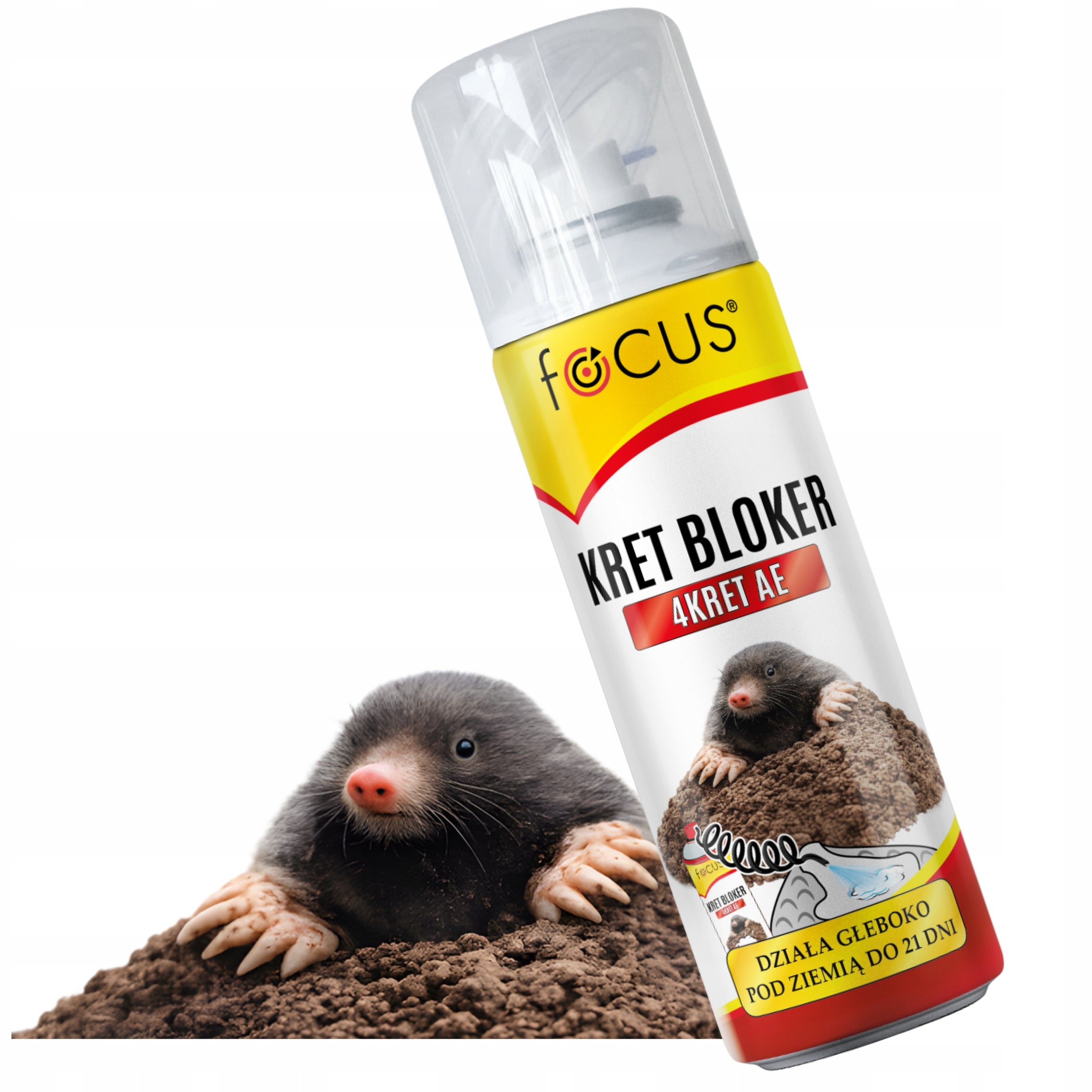 DETERRENT MOLE DETERRENT SPRAY BARRIER 4KRET 250ml + Hose