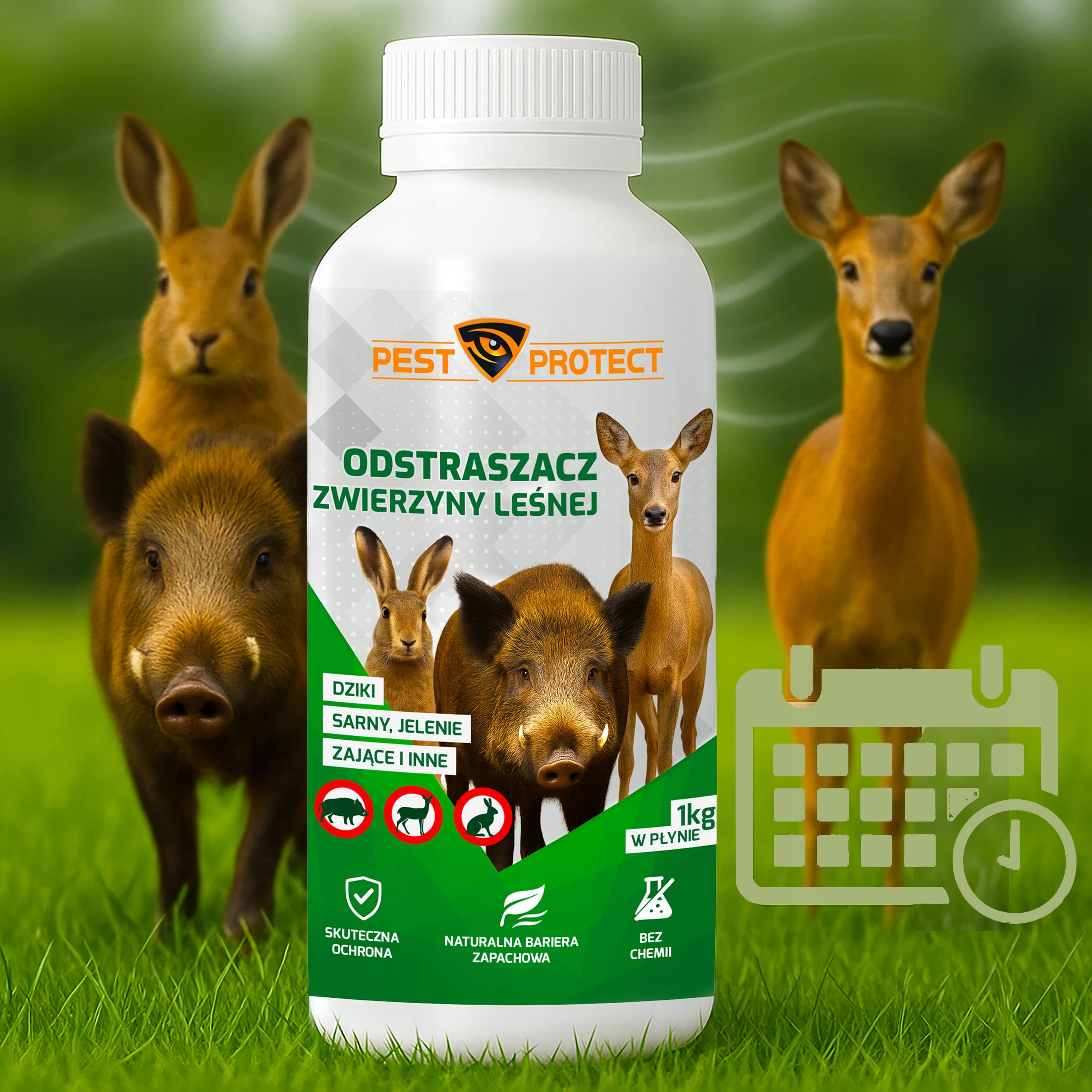 DETERRENT REMEDY FOR WILD ROE DEER HARE LIQUID PEST PROTECT Use Against wild animals