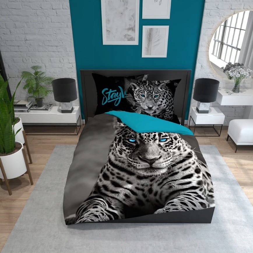DETEXPOL Francouzské povleč. Leopard Bavlna, 220/200, 2x70/80 (DL-526267) Pillow dimensions 70x80cm