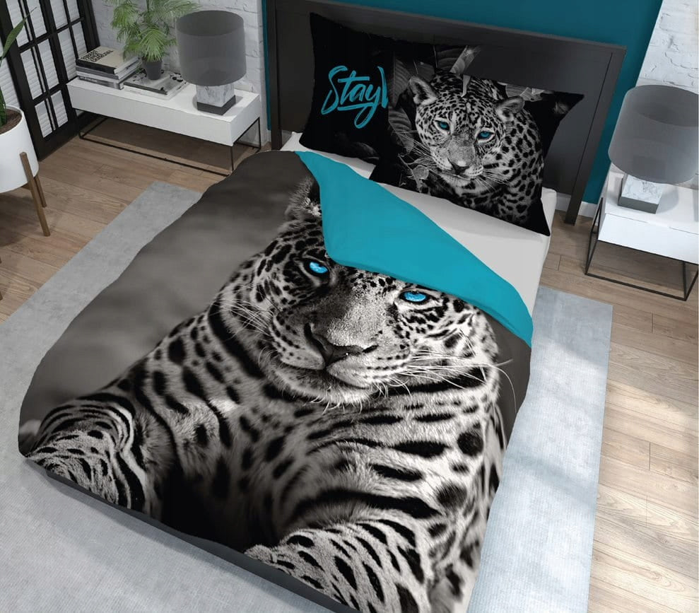 DETEXPOL Francouzské povleč. Leopard Bavlna, 220/200, 2x70/80 (DL-526267) Quilt dimensions 200x220cm