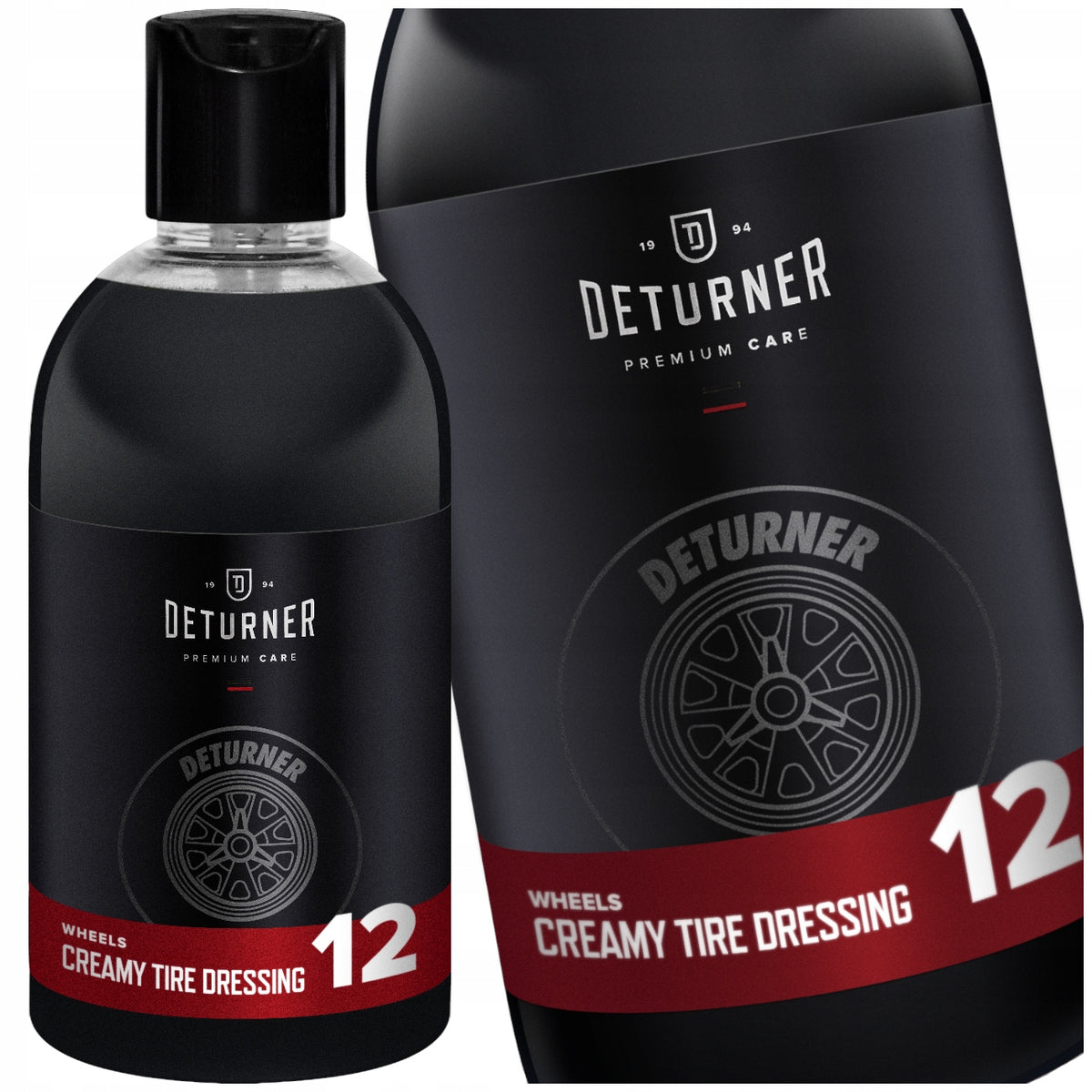 DETURNER CREAMY TIRE DRESSING TIRE BLACK FOR TIRES PLASTICS WITH QUARTZ SIO2