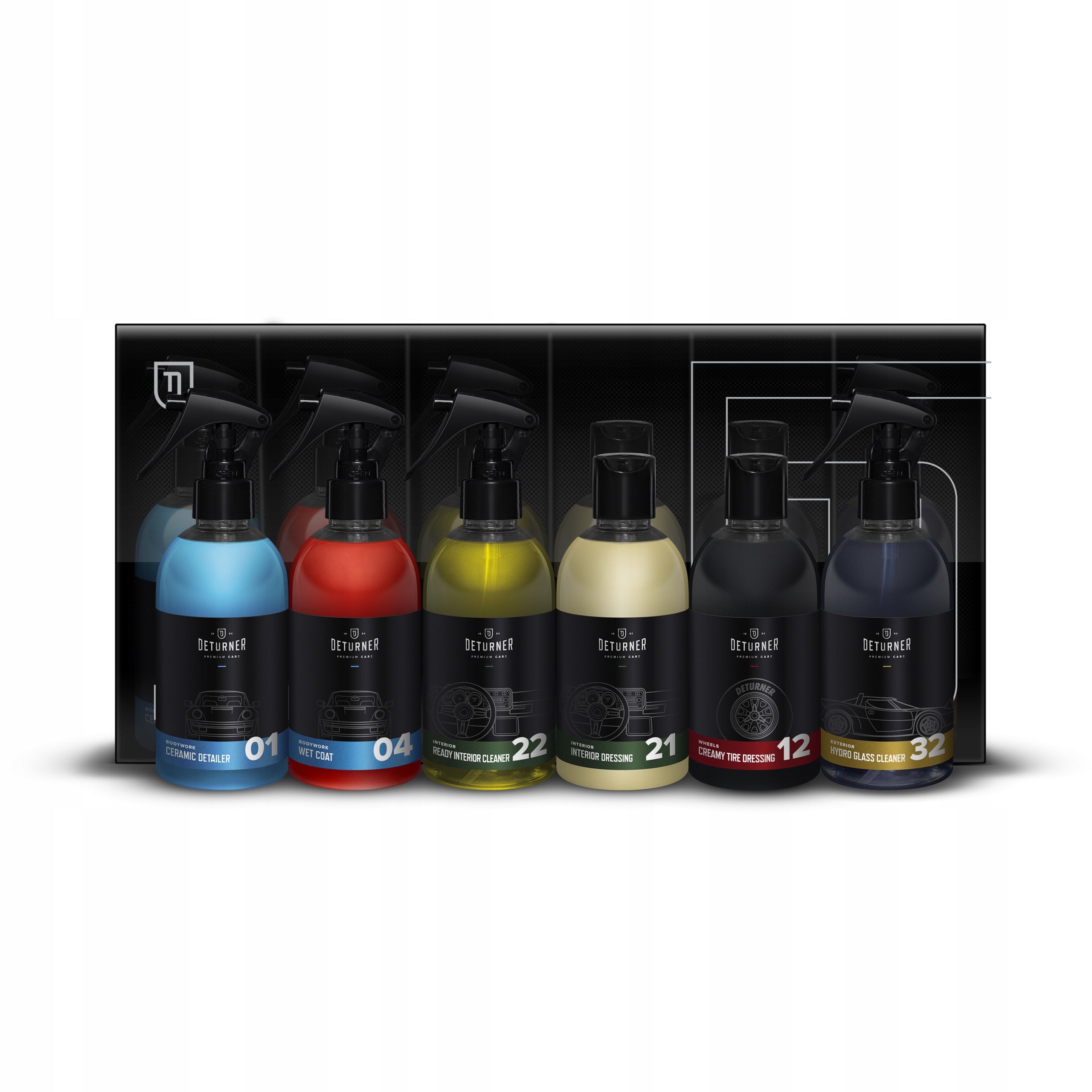 DETURNER DETAILING SET OF 6 CAR CARE COSMETICS FOR GIFT