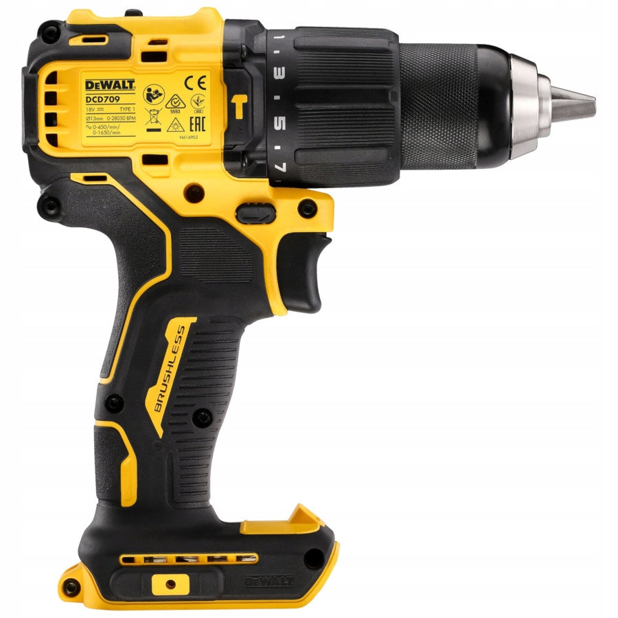 DEWALT Brushless Impact Driver 18V 65Nm 2-Speed DCD709N Voltage (V) 18 V