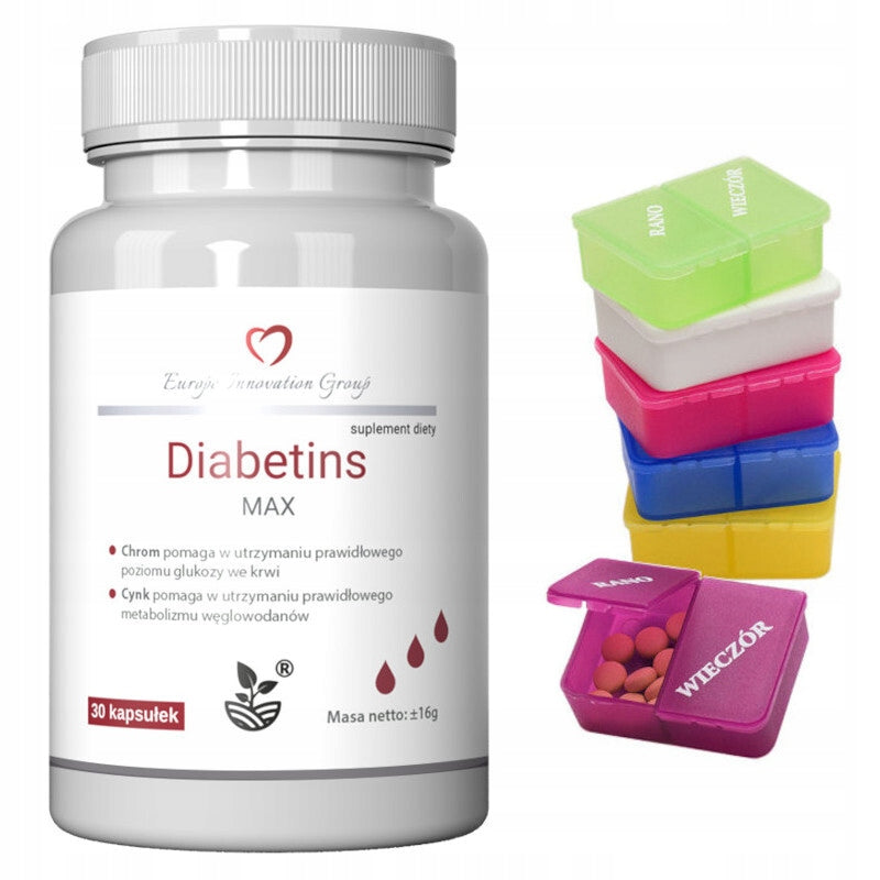 DIABETINS MAX Affects the sugar level DIABETES EIG 30 kaps. + FREEBIE