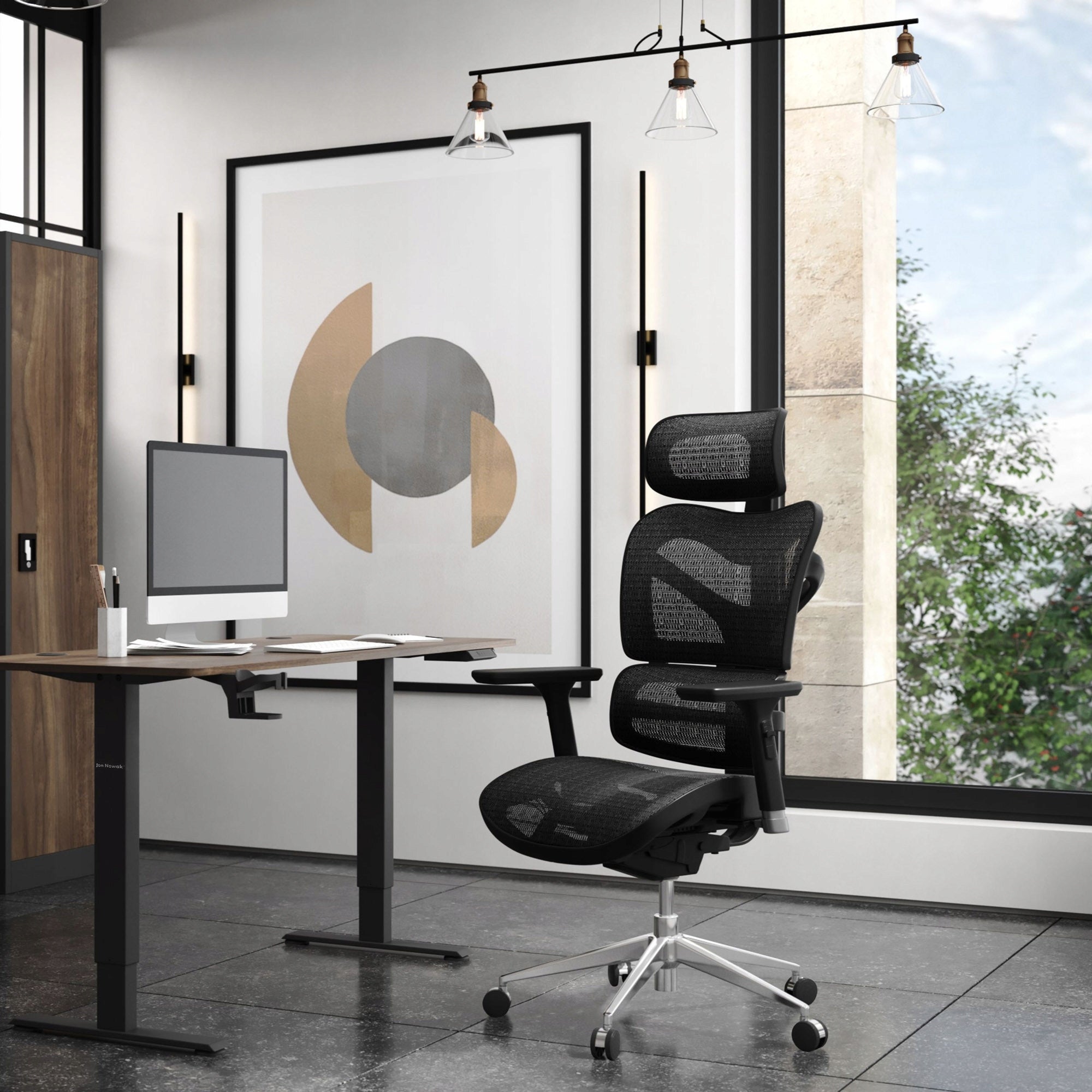 DIABLO Ergonomic Office Chair Rotary V-Commander Black-Black Packaging status original