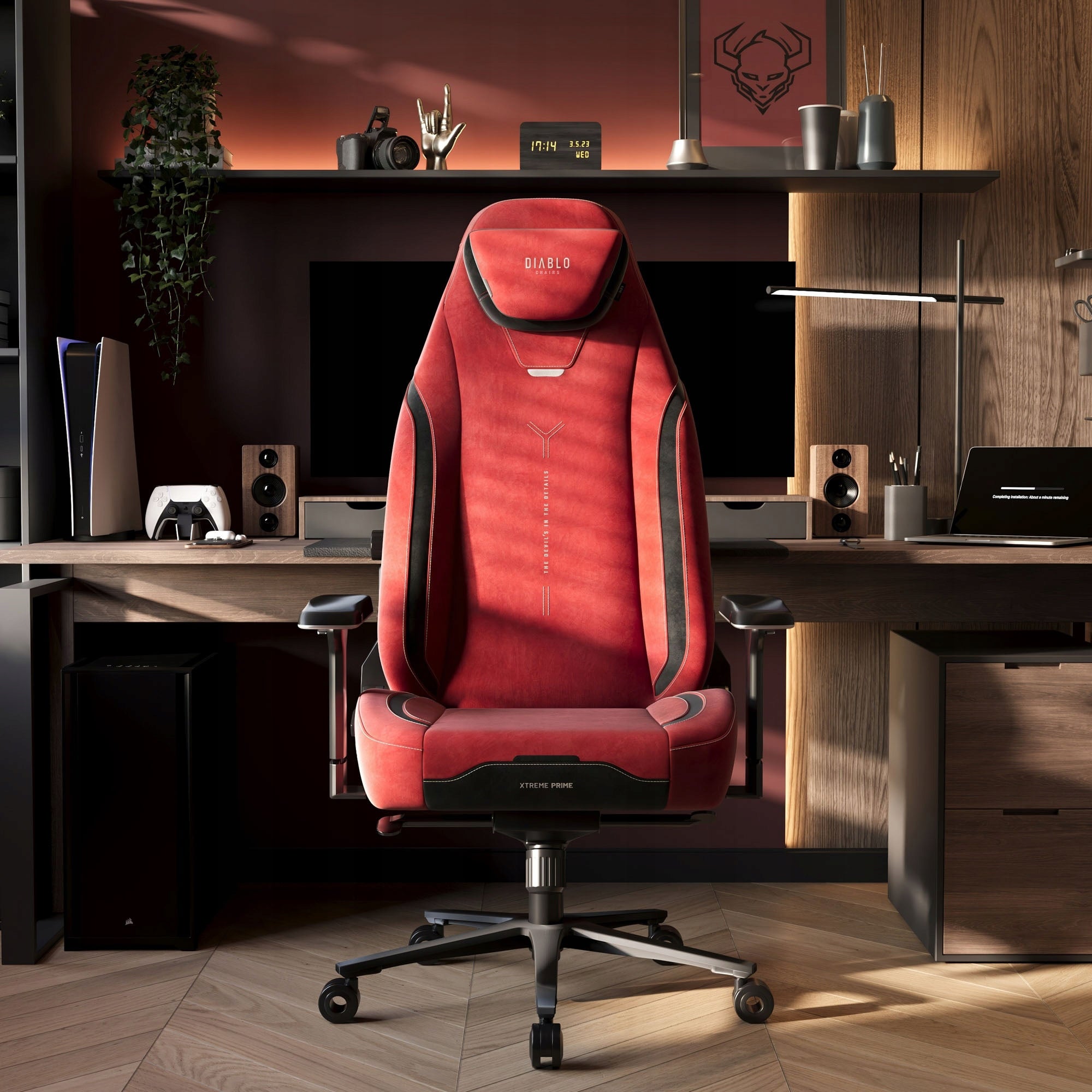 DIABLO X.EYE PRIME Normal Size Gaming Chair, Bloody Mary Packaging status original