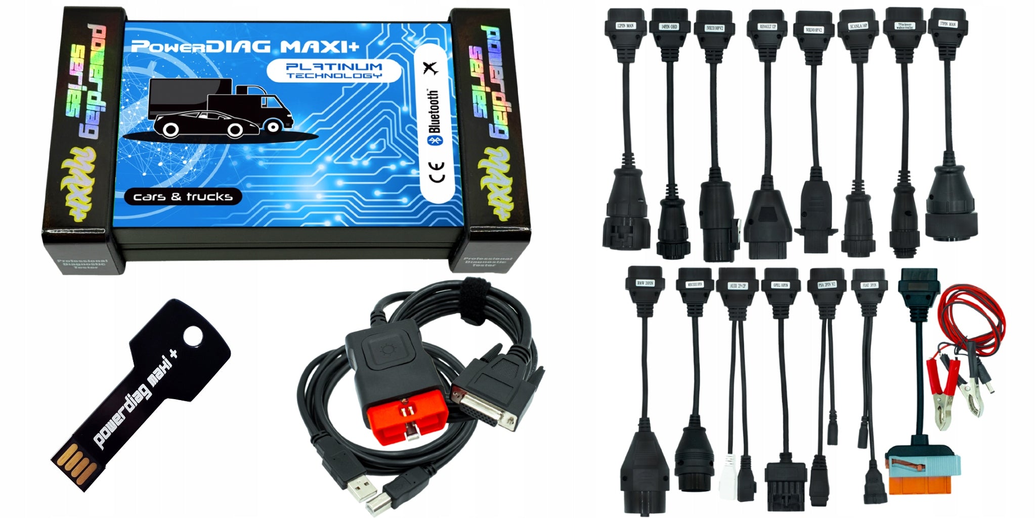 DIAGNOSTIC COMPUTER POWERDIAG MAXI+ PLATINUM +16 PERSONAL TRUCK CABLES