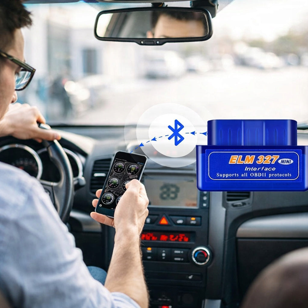 DIAGNOSTIC INTERFACE ELM327 BLUETOOTH PLUG ERASURE OF CAR ERRORS Product weight with unit packaging 0.05 kg