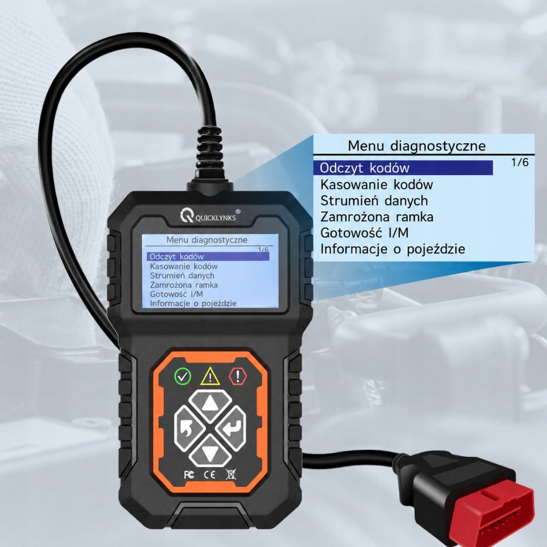 DIAGNOSTIC INTERFACE OBD2 T31 V2 TESTER Polish SCANNER MENU CHECK ENGINE Brand 1z
