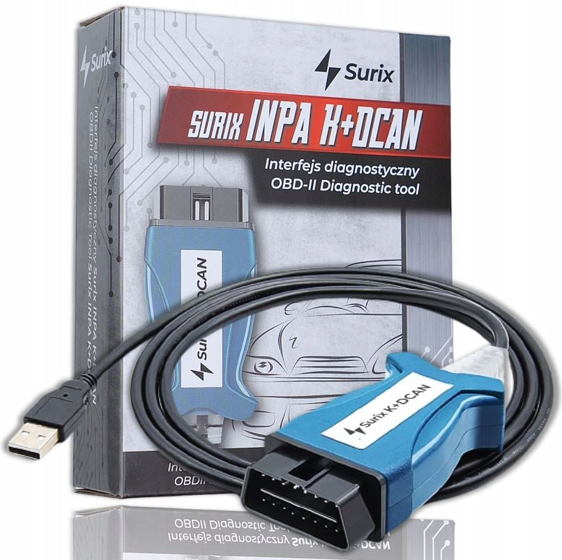 DIAGNOSTIC INTERFACE SURIX USB CABLE FOR BMW INPA ISTA 3K + DCAN OBD2