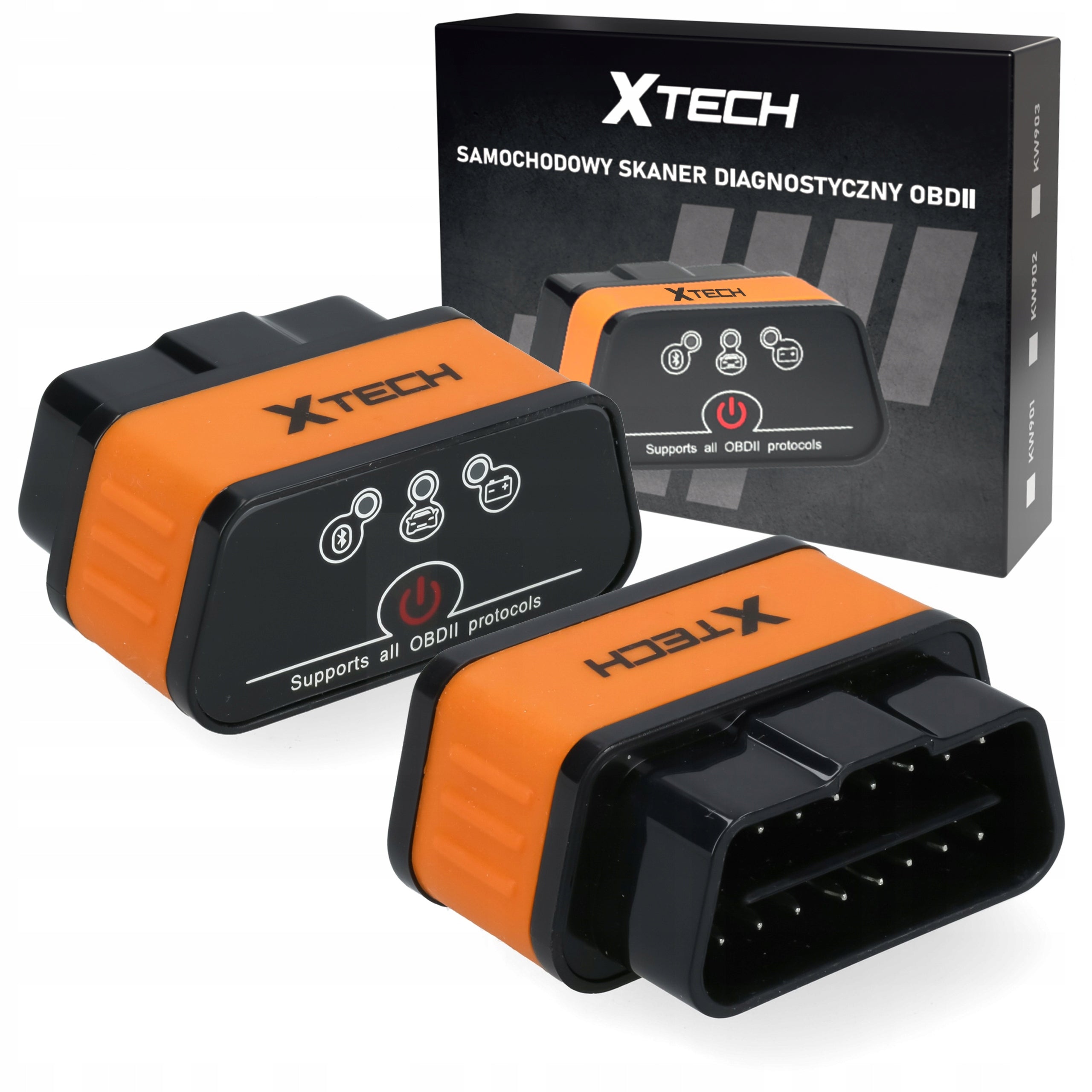 DIAGNOSTIC INTERFACE TESTER OBD2 BLUETOOTH 5.0 SMARTPHONE IPHONE Manufacturer code Interfejs Diagnostyczny xGate OBD2 PL XTECH