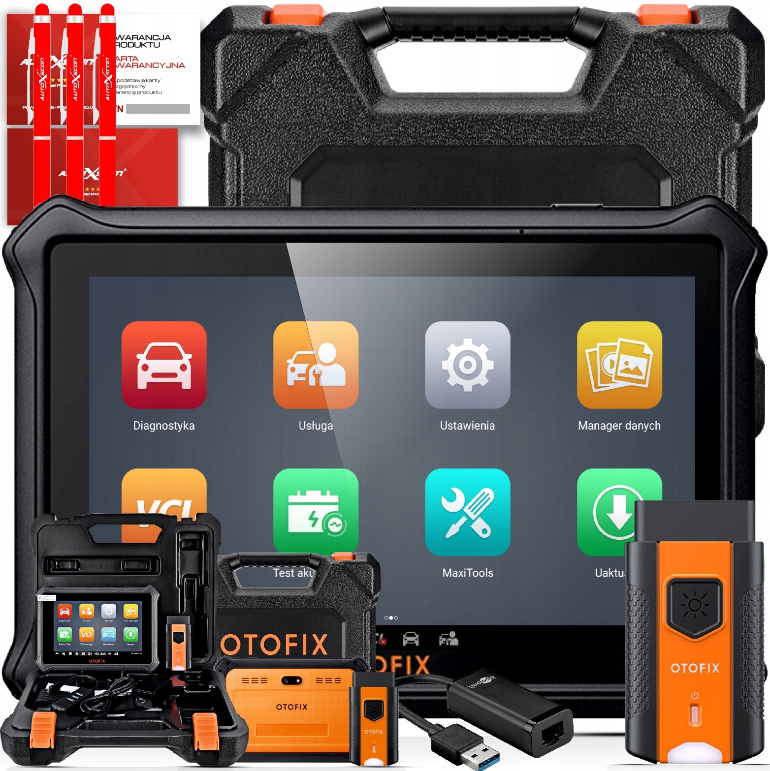 DIAGNOSTIC TESTER AUTEL Otofix D1 2lata CURRENT! language Polish DEALER
