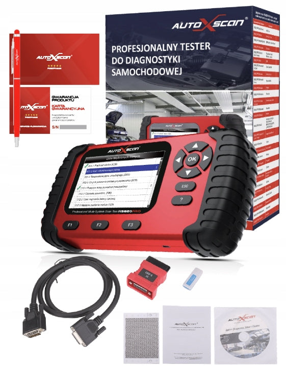 DIAGNOSTIC TESTER AUTOXSCAN RS820PRO PL 1 BRAND FREE UPDATES! Manufacturer code RS820PRO