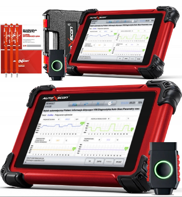 DIAGNOSTIC TESTER AUTOXSCAN RS860 PRO Polish 3 years of ANDROID update Manufacturer code RS860 PRO
