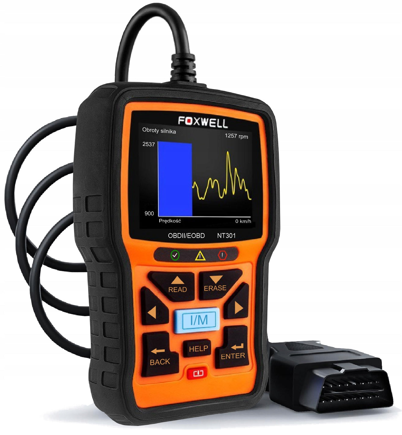 DIAGNOSTIC TESTER Foxwell NT301 Polish ALL CARS Manufacturer code NT301