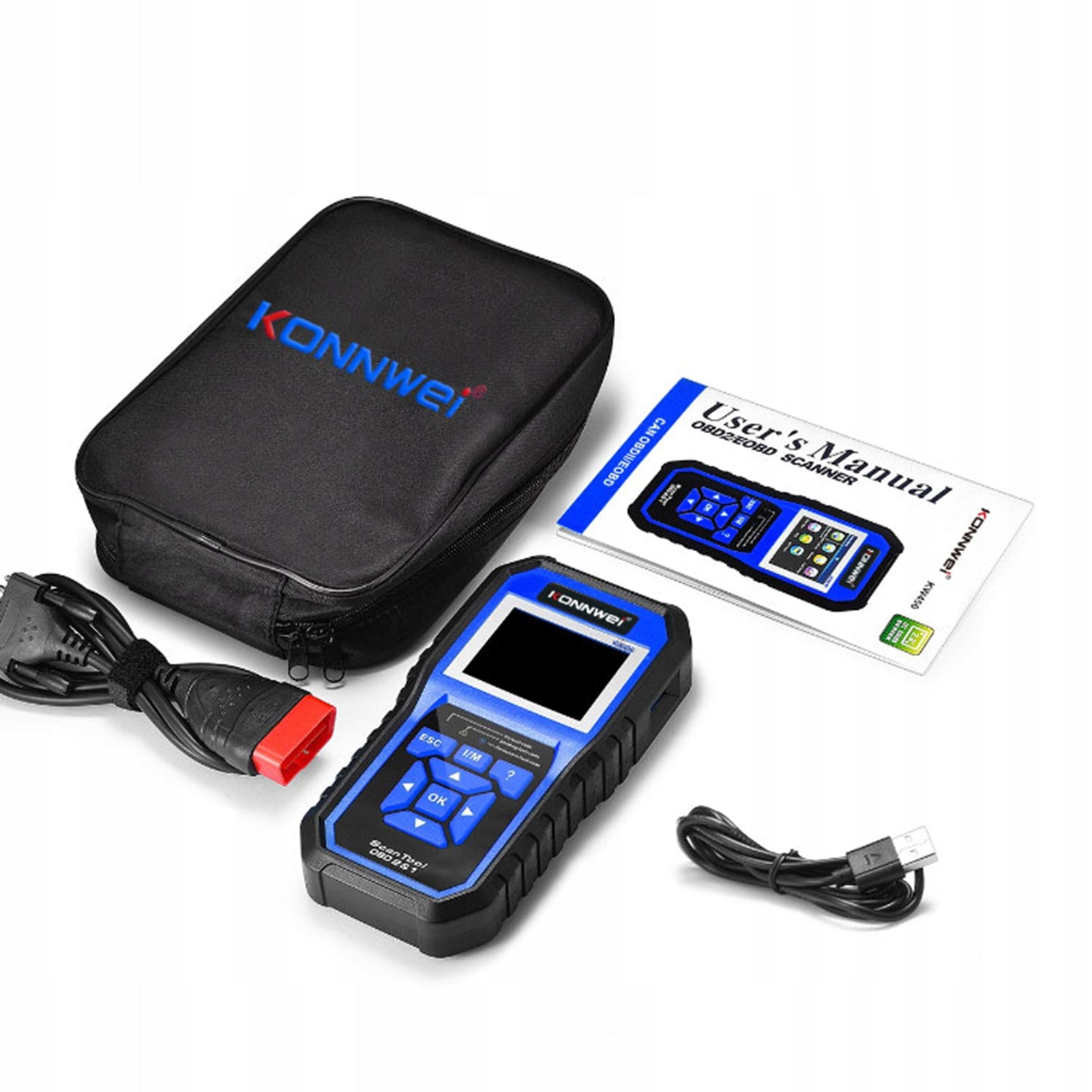 DIAGNOSTIC TESTER INTERFACE OBD2 SCANNER VAG UNIVERSAL KONNWEI KW450 Brand Konnwei