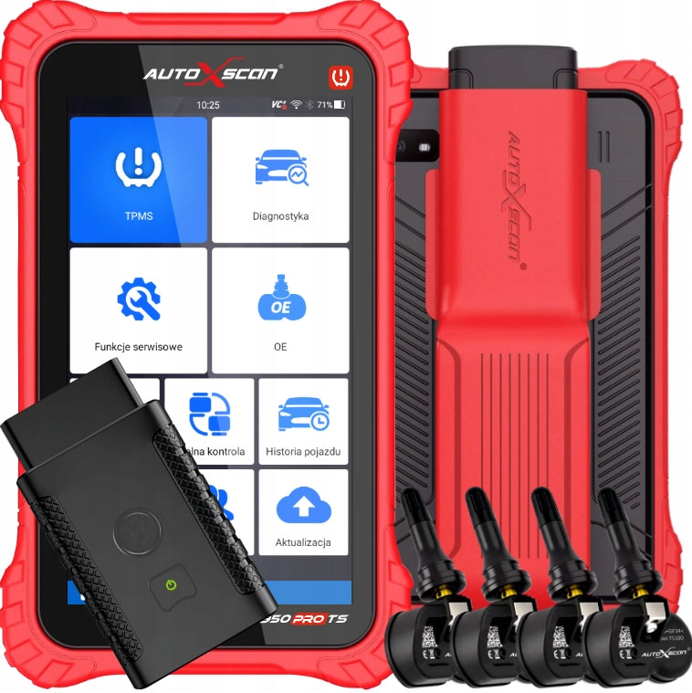 DIAGNOSTIC TESTER + PROGRAMMER TPMS AUTOXSCAN RS950 PRO TS Polish Manufacturer code RS950PROTS
