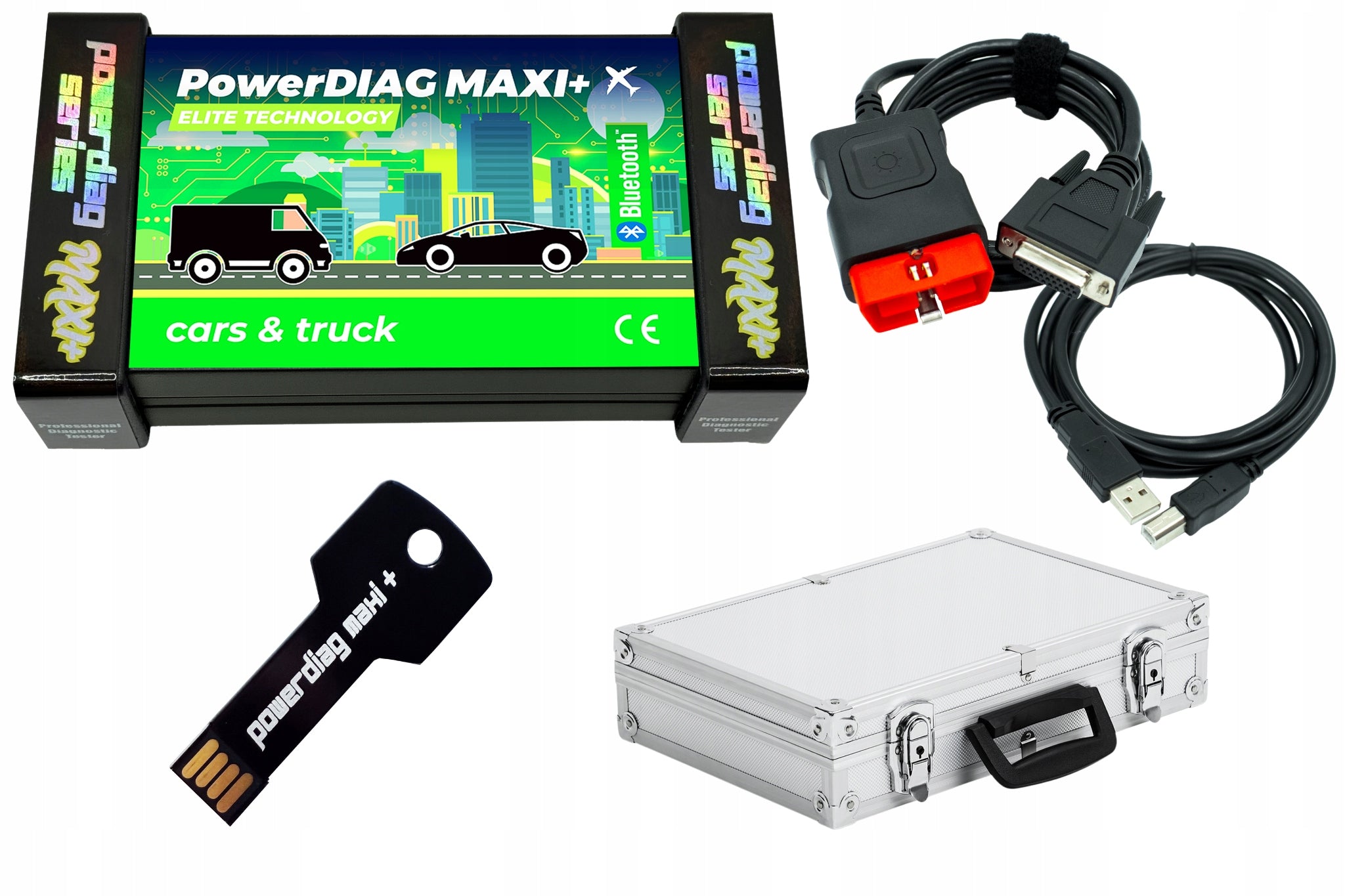 DIAGNOSTIC TESTER PowerDIAG MAXI+ SCANNER PERSONAL INTERFACE DELIVERY PL