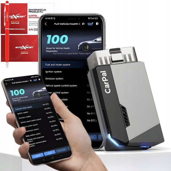 DIAGNOSTIC TESTER TOPDON CarPal+OBD2 ALL SYSTEMS FEATURES SERVICE PL Manufacturer code carpal