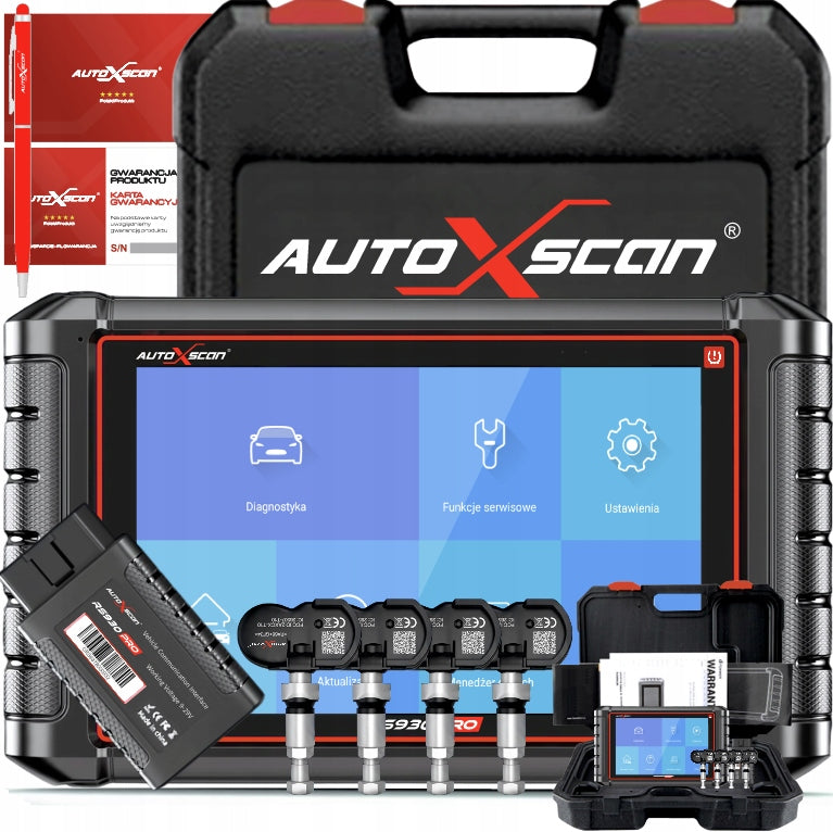 DIAGNOSTIC TESTER + TPMS AUTOXSCAN RS930PRO 4 SENSORS TPMS PL Brand AutoXscan