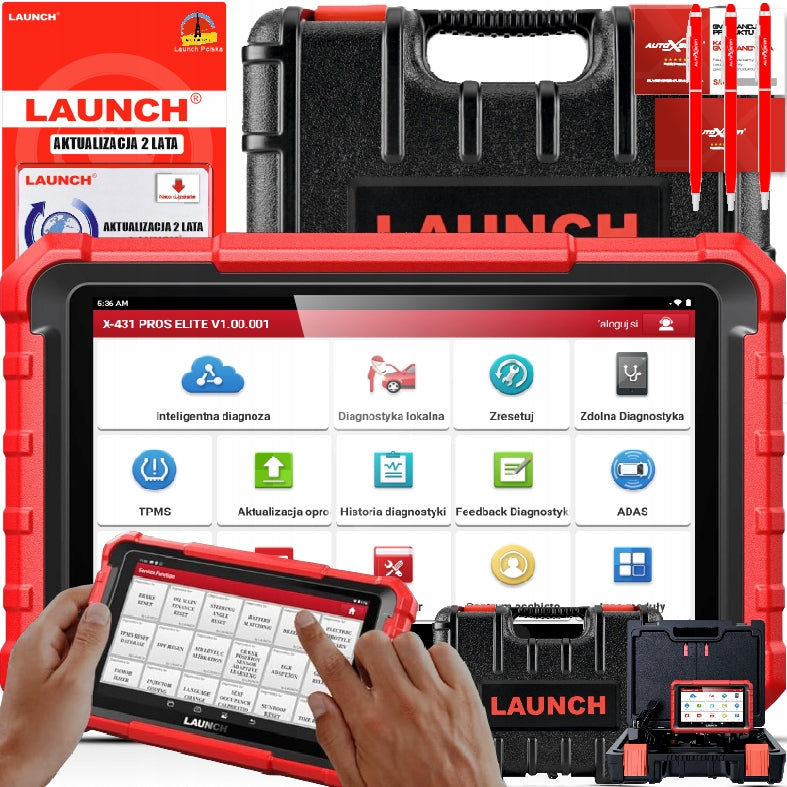 DIAGNOSTIC TESTER7CZNY LAUNCH PROS ELITE NEW X-431 Polish LANGUAGE AND 10 CANFD