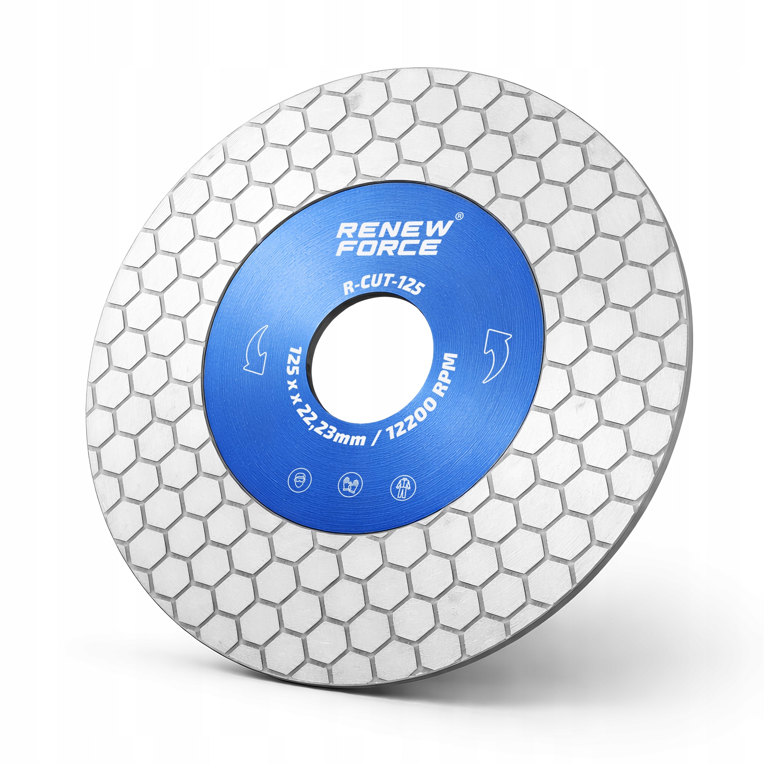 DIAMOND BLADE 125mm FOR CUTTING 45° DRY GROUND STONEWARE TILES Manufacturer code DO SPIEKU PŁYTEK DO SZLIFIERKI PIŁY MOCNA 3