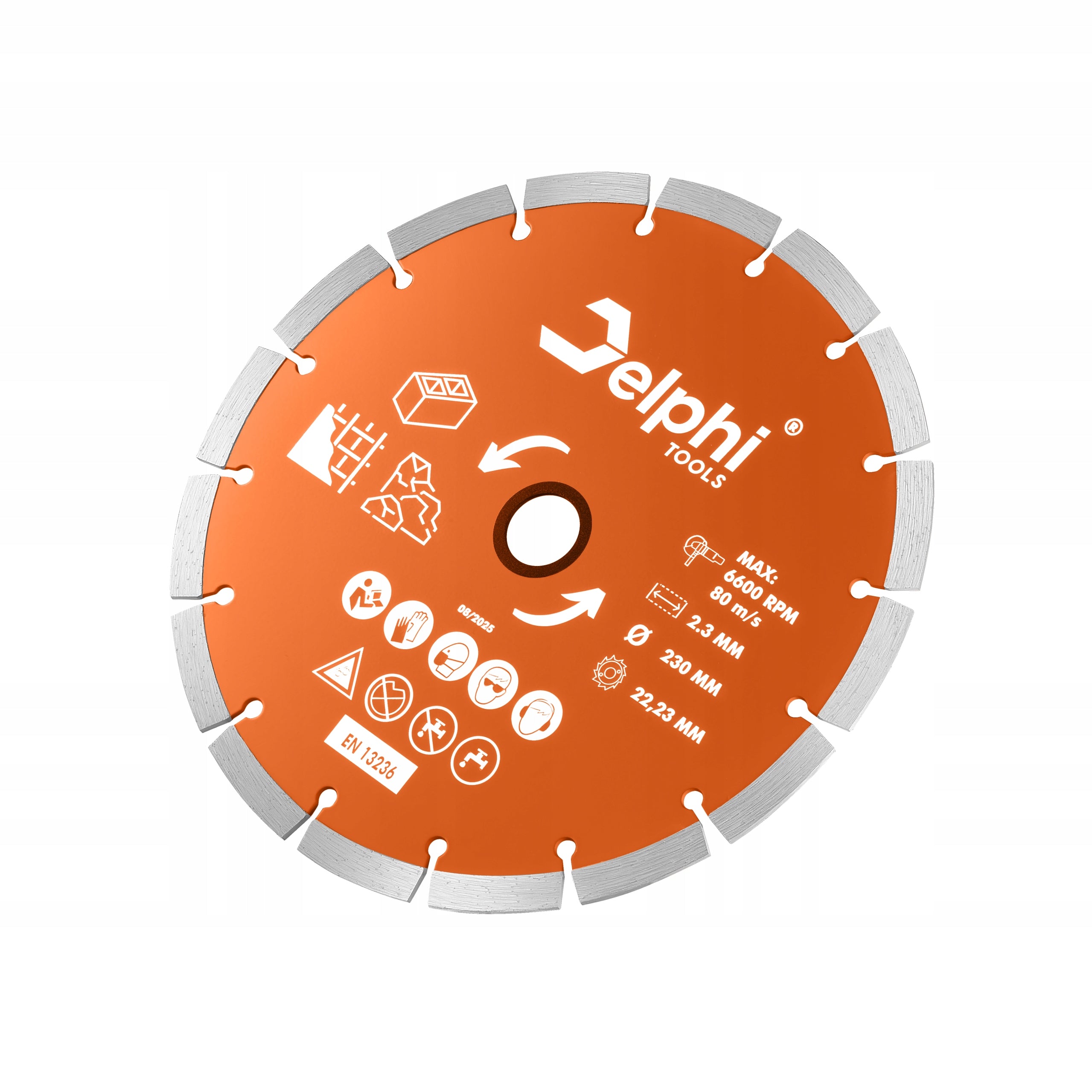 DIAMOND BLADE 230 mm FOR CUTTING BLOCKS CONCRETE REINFORCED CUBES 22,23mm Series Tarcza Agresywna do Cięcia Betonu