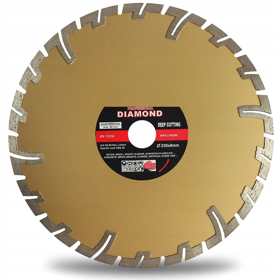 DIAMOND BLADE 230 x 22,2 DEEP CUT POWER EAN (GTIN) 5906293081410