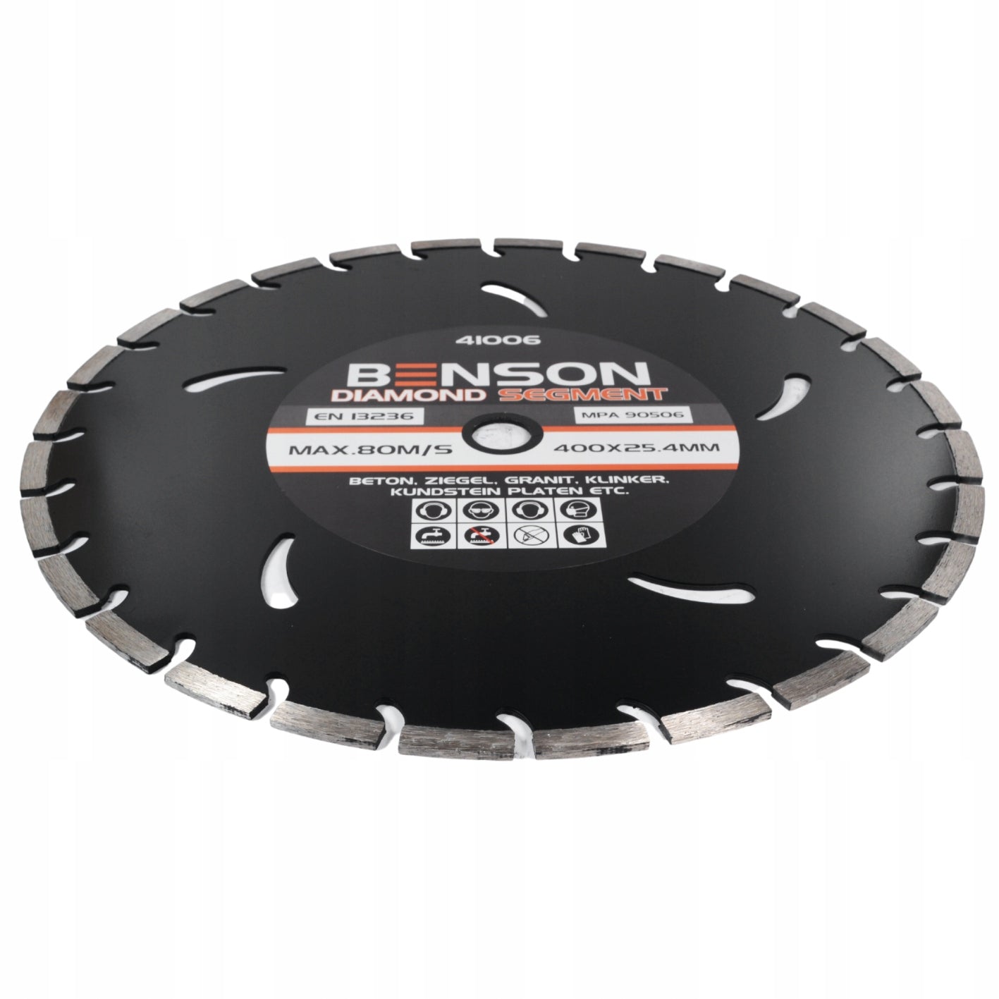 DIAMOND BLADE BENSON 400X10X25,4 SEGMENT Disc diameter 400mm