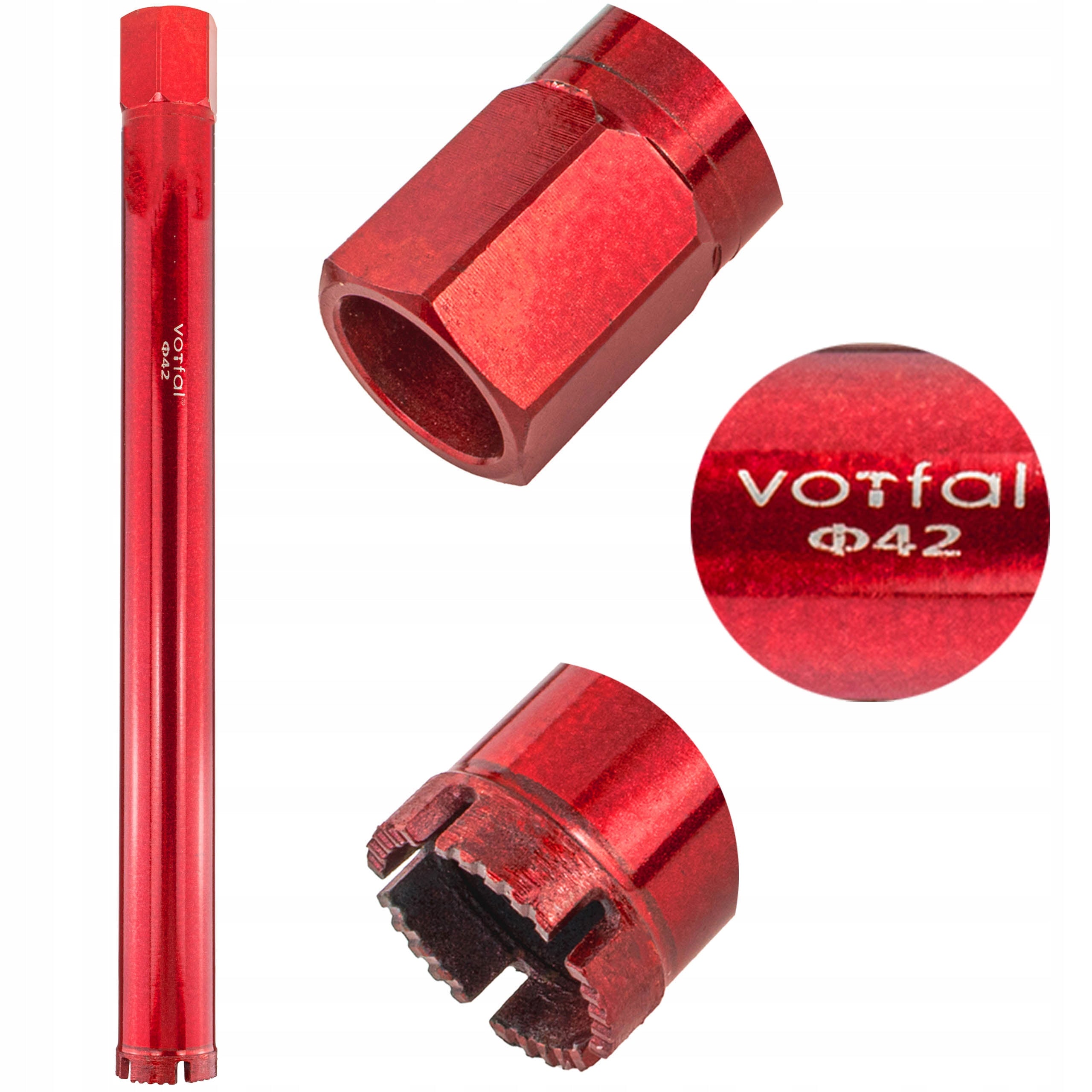 DIAMOND CROWN DRILL BIT FOR CONCRETE 42 x 450mm DRILLING HOLE SAW