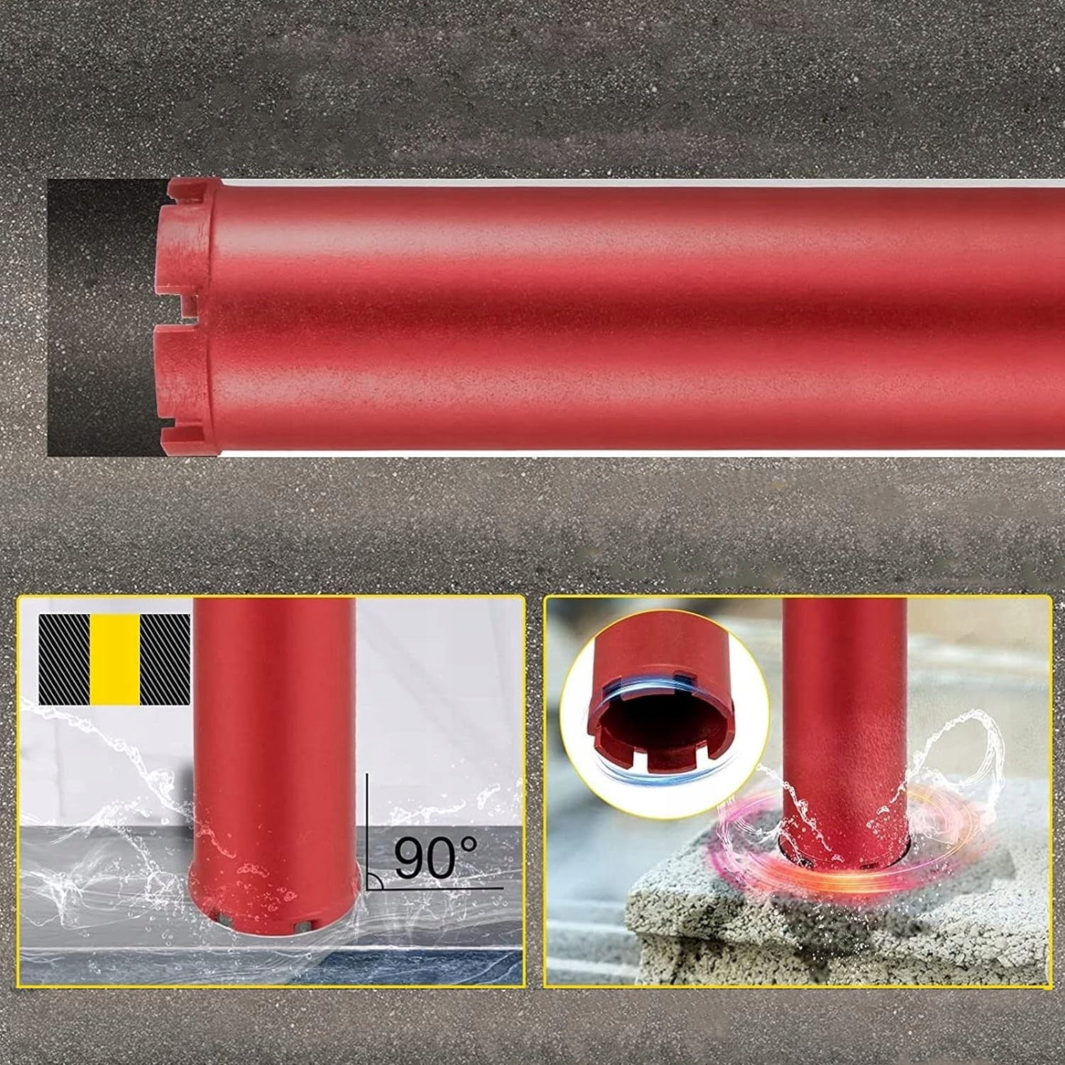 DIAMOND CROWN DRILL BIT FOR CONCRETE 52m x 450mm DRILLING HOLE SAW 1.1/4 EAN (GTIN) 5905475665080