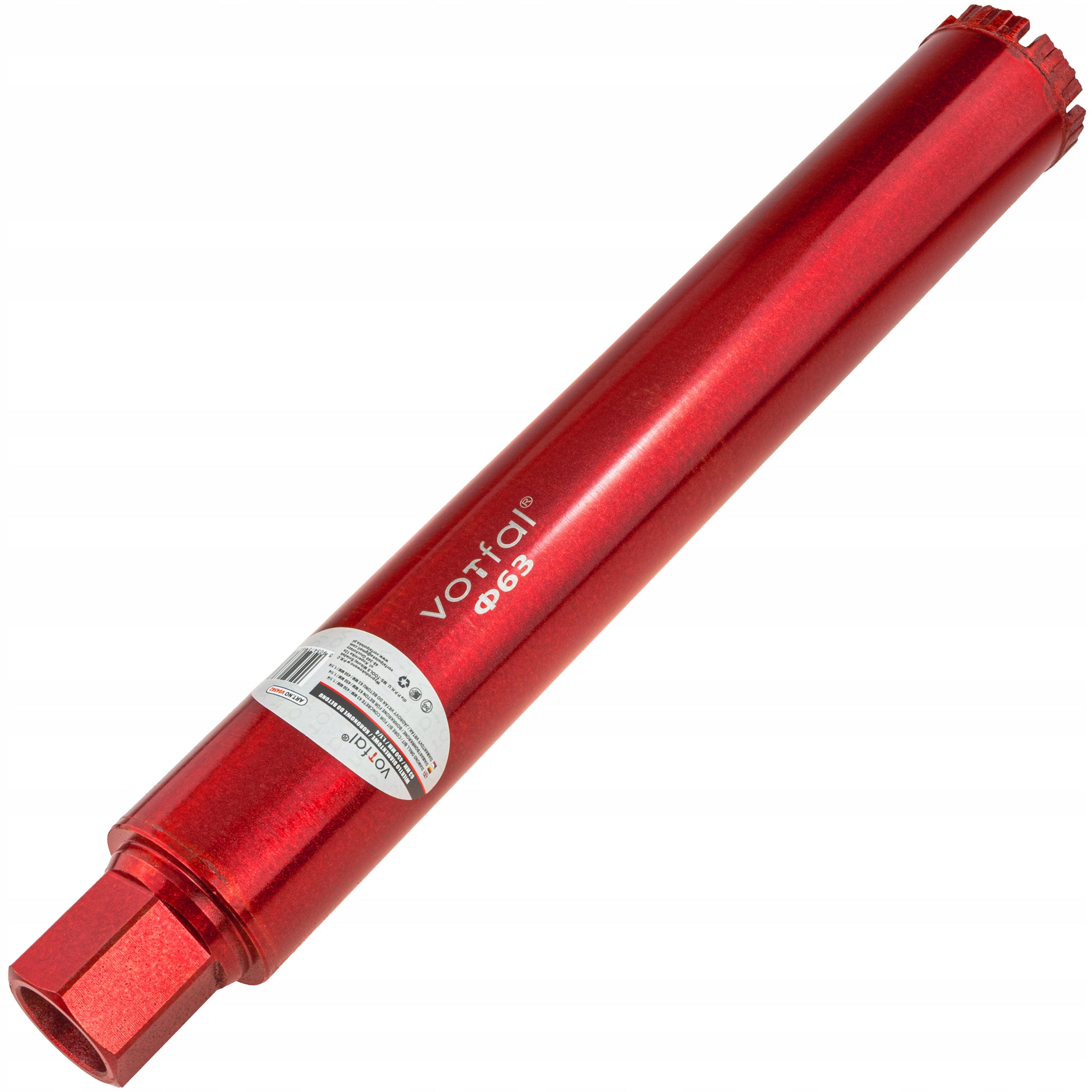 DIAMOND CROWN DRILL BIT FOR CONCRETE 63 x 450mm DRILLING HOLE SAW Manufacturer code V04562