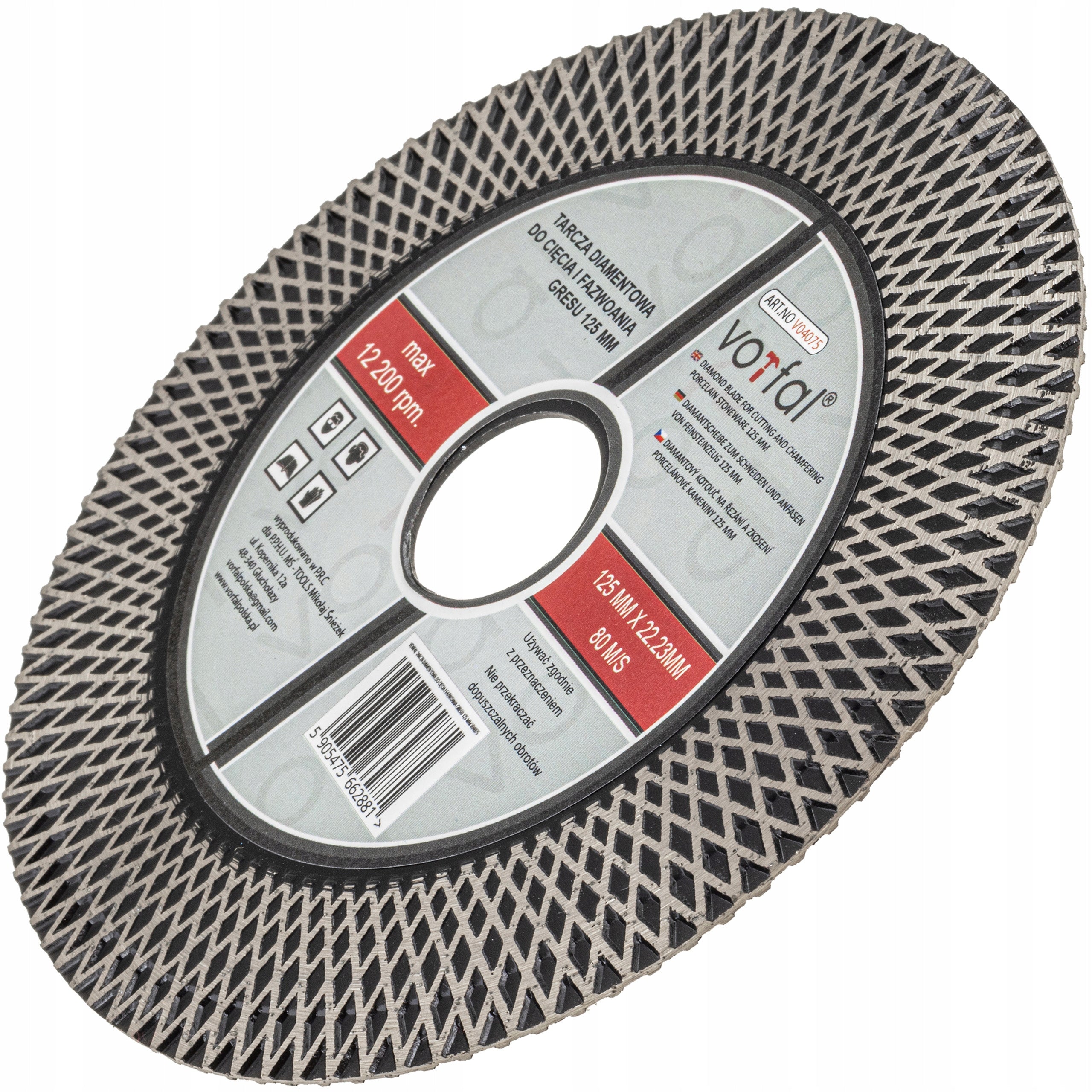 DIAMOND CUTTING DISC GRINDING STONEWARE SINTER GLAZE TILES 125MM 2IN1