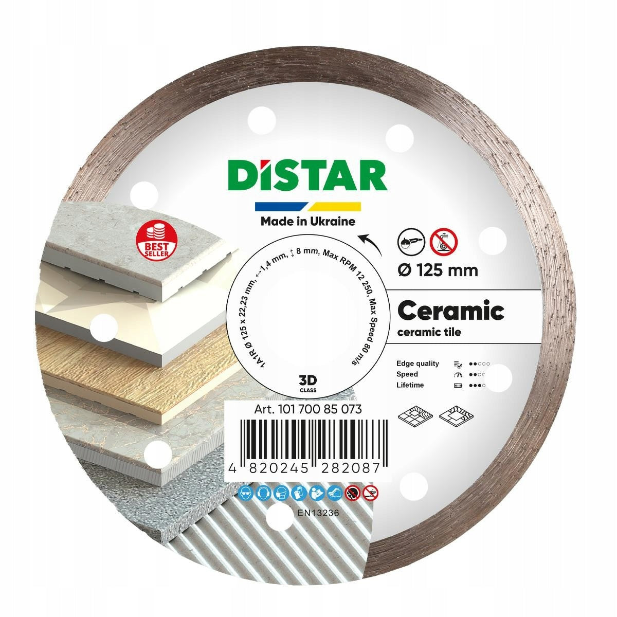 DIAMOND DISC FOR CERAMICS AND STONEWARE DISTAR CERAMIC 115mm Brand Distar