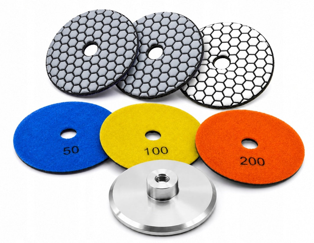 DIAMOND DISCS FOR DRY SINTER STONEWARE GRINDING 100mm + ALUMINUM