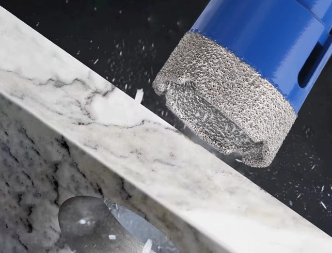 DIAMOND HOLE SAW 68MM M14 LACE FOR GRANITE STONEWARE GLAZE DRILL GWIN Brand Zaxer
