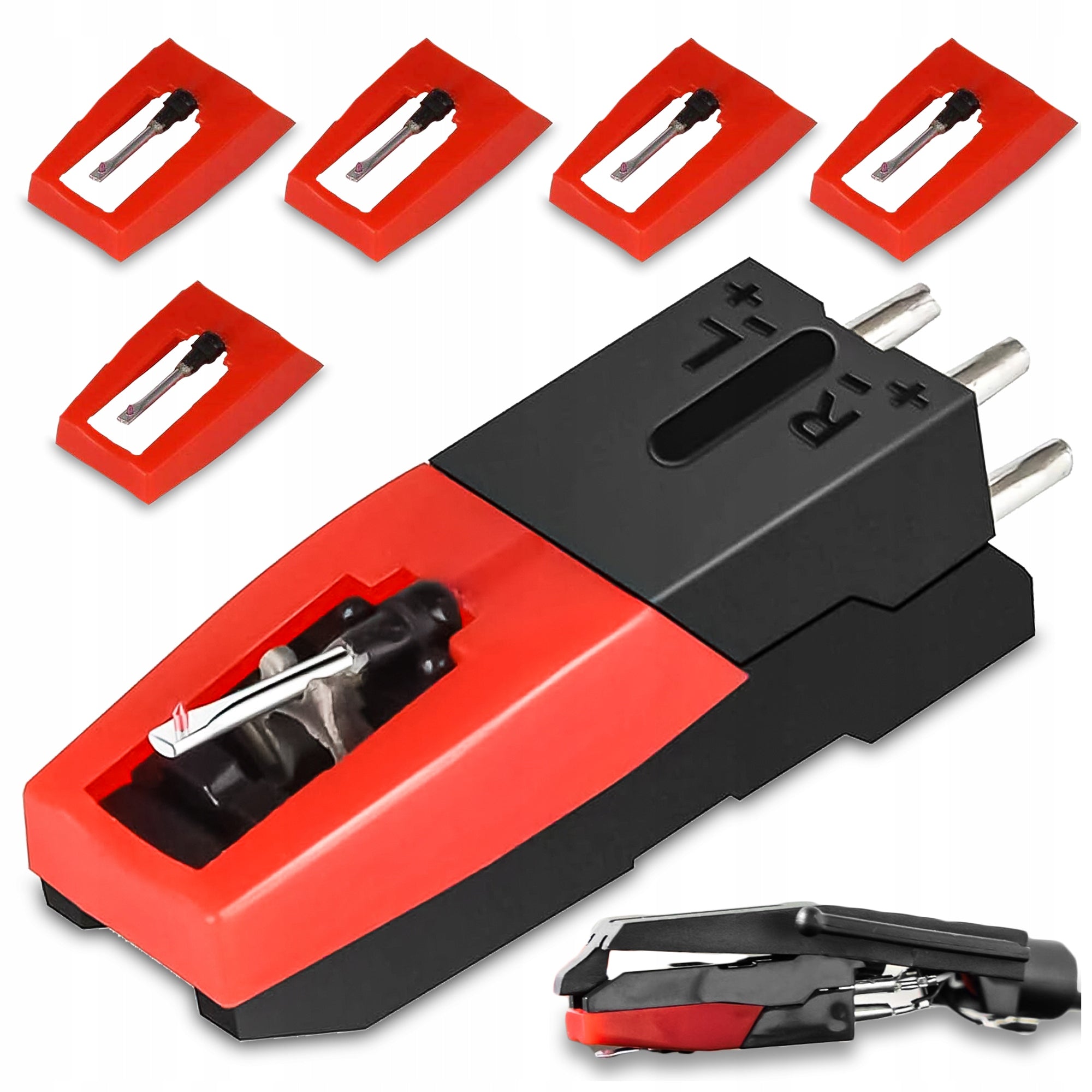 DIAMOND UNIVERSAL PHONO NEEDLE 5 PCS + PHONO CARTRIDGES 1 PC