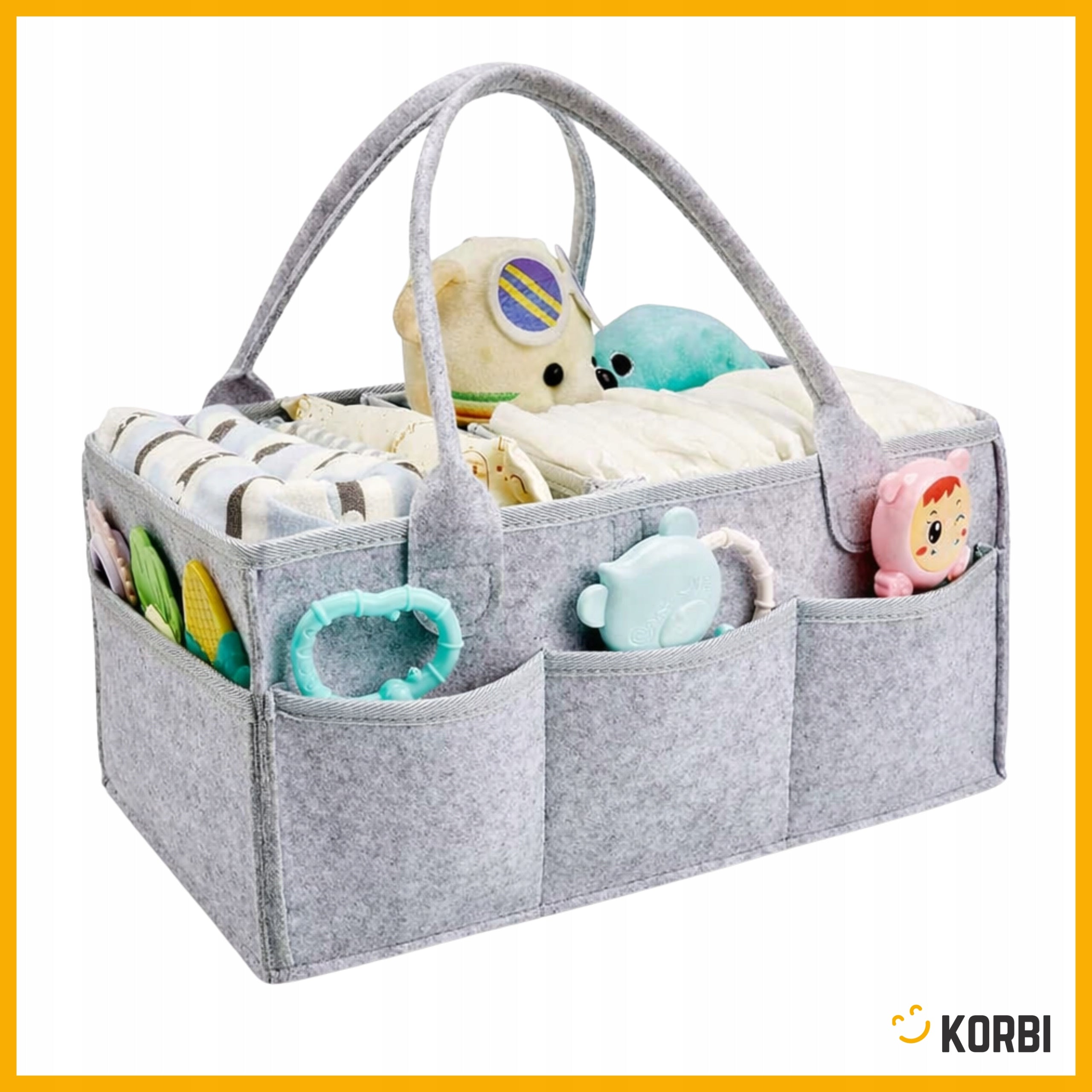 DIAPER ORGANIZER BAG FOR BABY MOM FELT MULTIFUNCTIONAL FELT Packaging status original