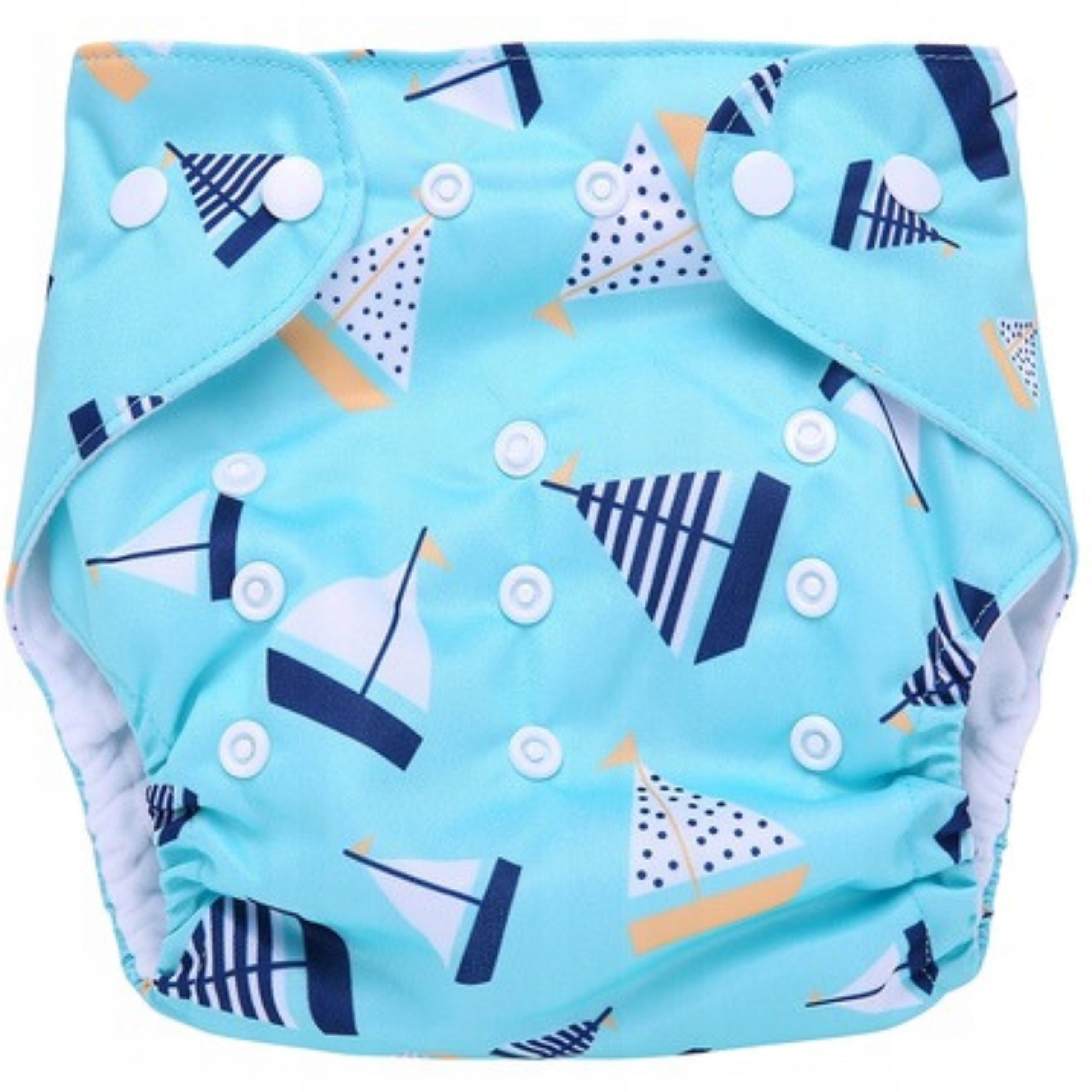 DIAPER Reusable Mile with Pocket + 2 CARTRIDGES BLUE BOATS SAILBOAT Manufacturer code K212